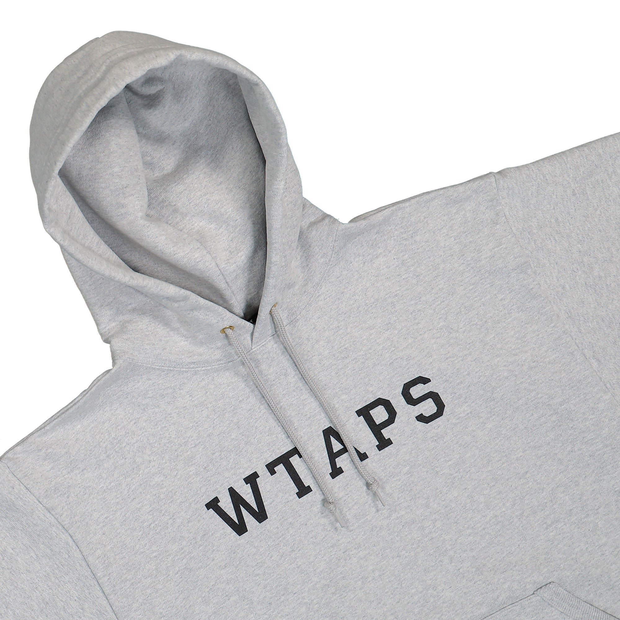 WTAPS Academy / Hoodie / Cotton Ash Gray Hoodies Close-up | Overkill