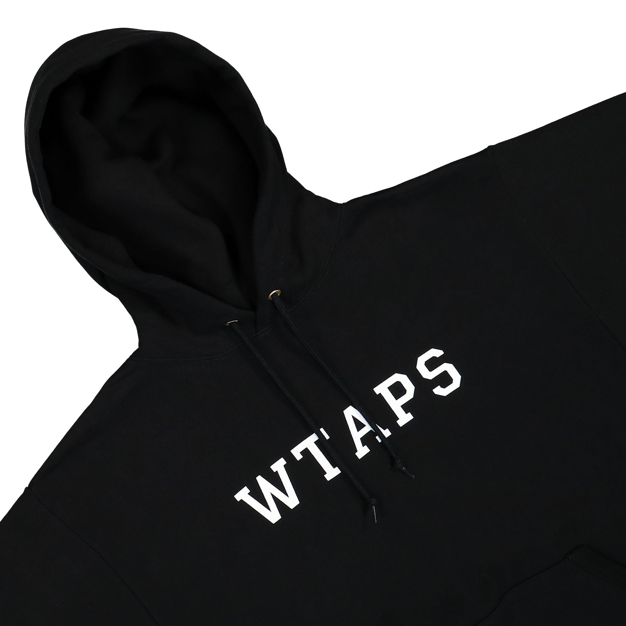 WTAPS Academy / Hoodie / Cotton Black Hoodies Close-up | Overkill