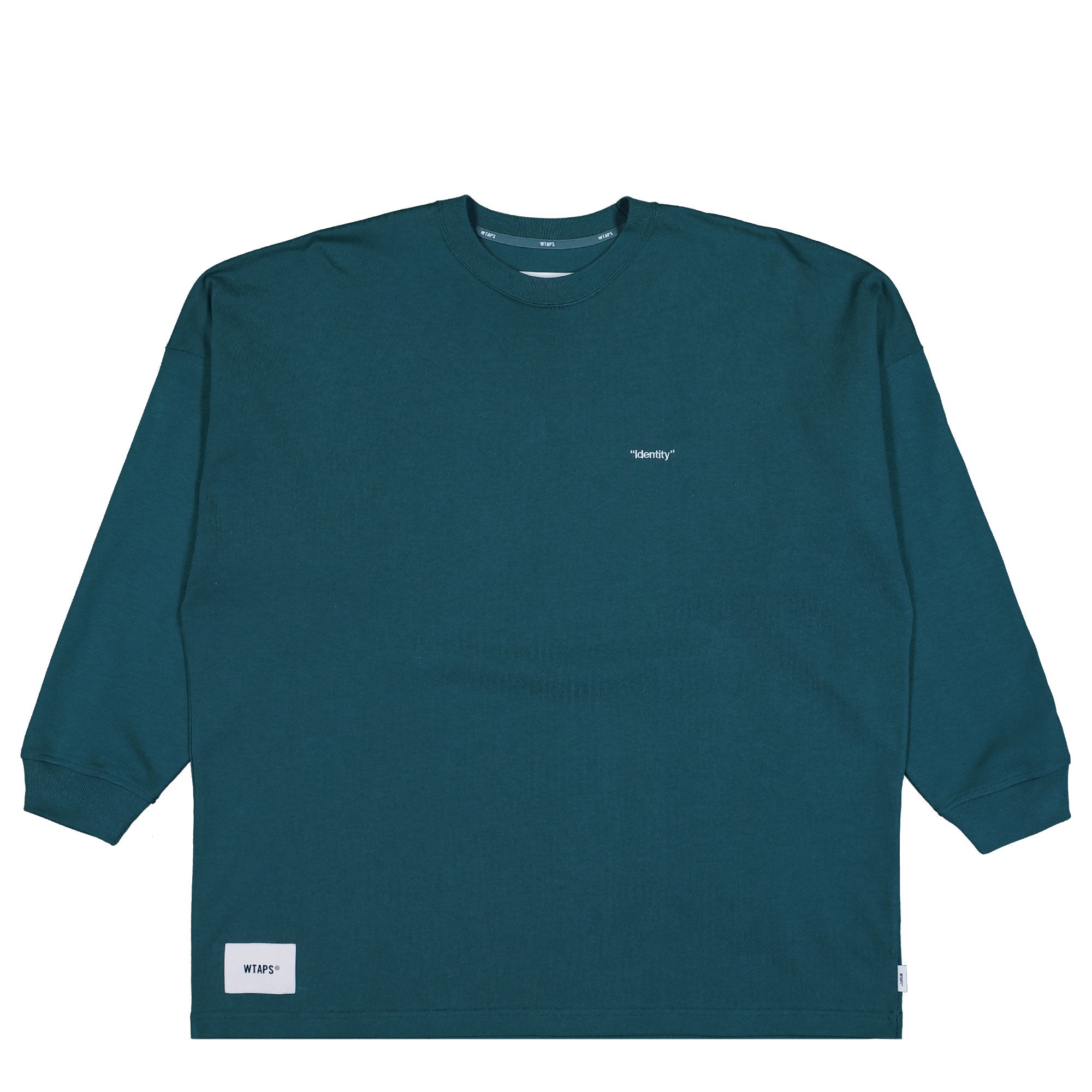 WTAPS Identity / LS / Cotton Teal Sweatshirts 251ATDT-CSM16 | Overkill