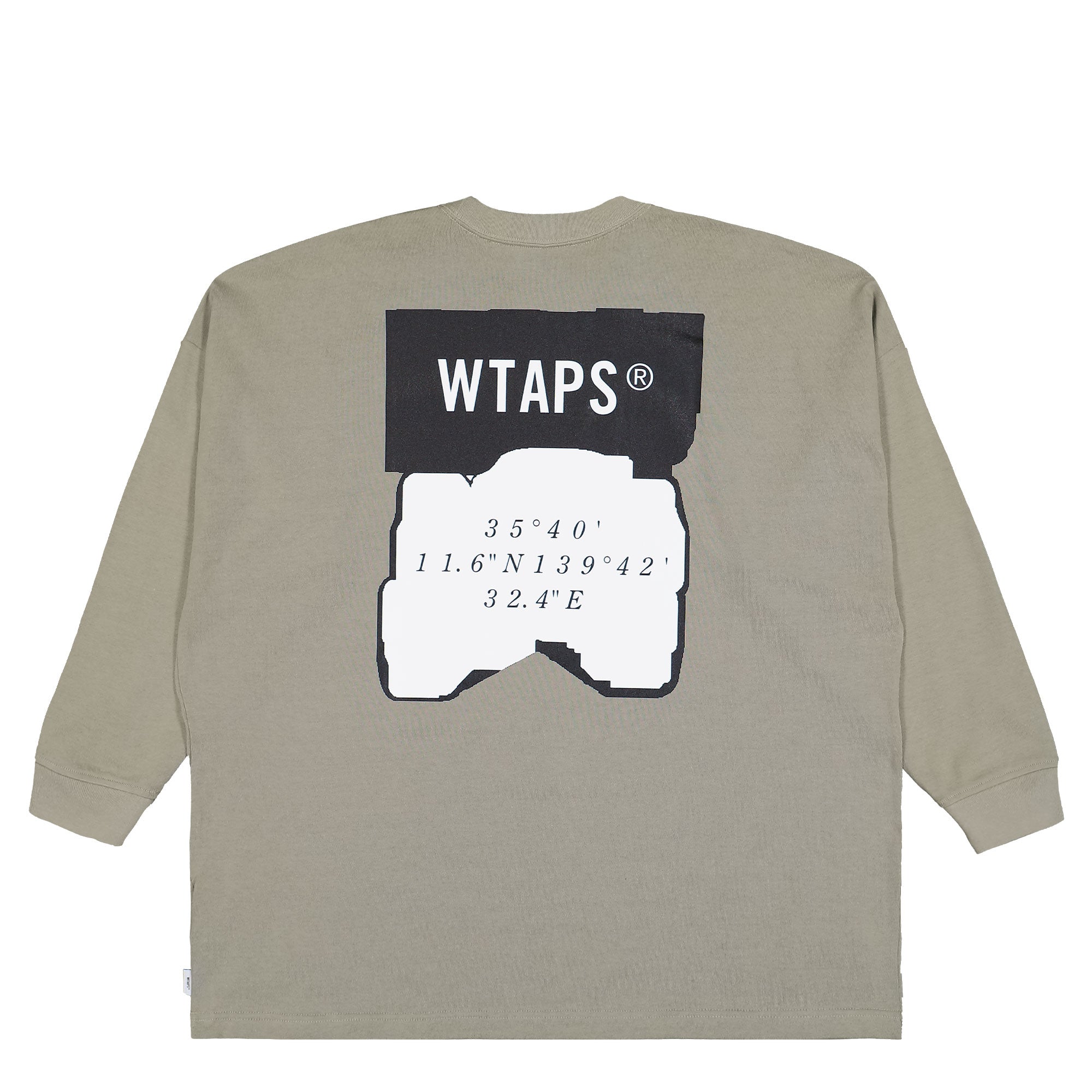 WTAPS Scab / LS / Cotton Greige Longsleeves 251ATDT-CSM17 Close-up | Overkill