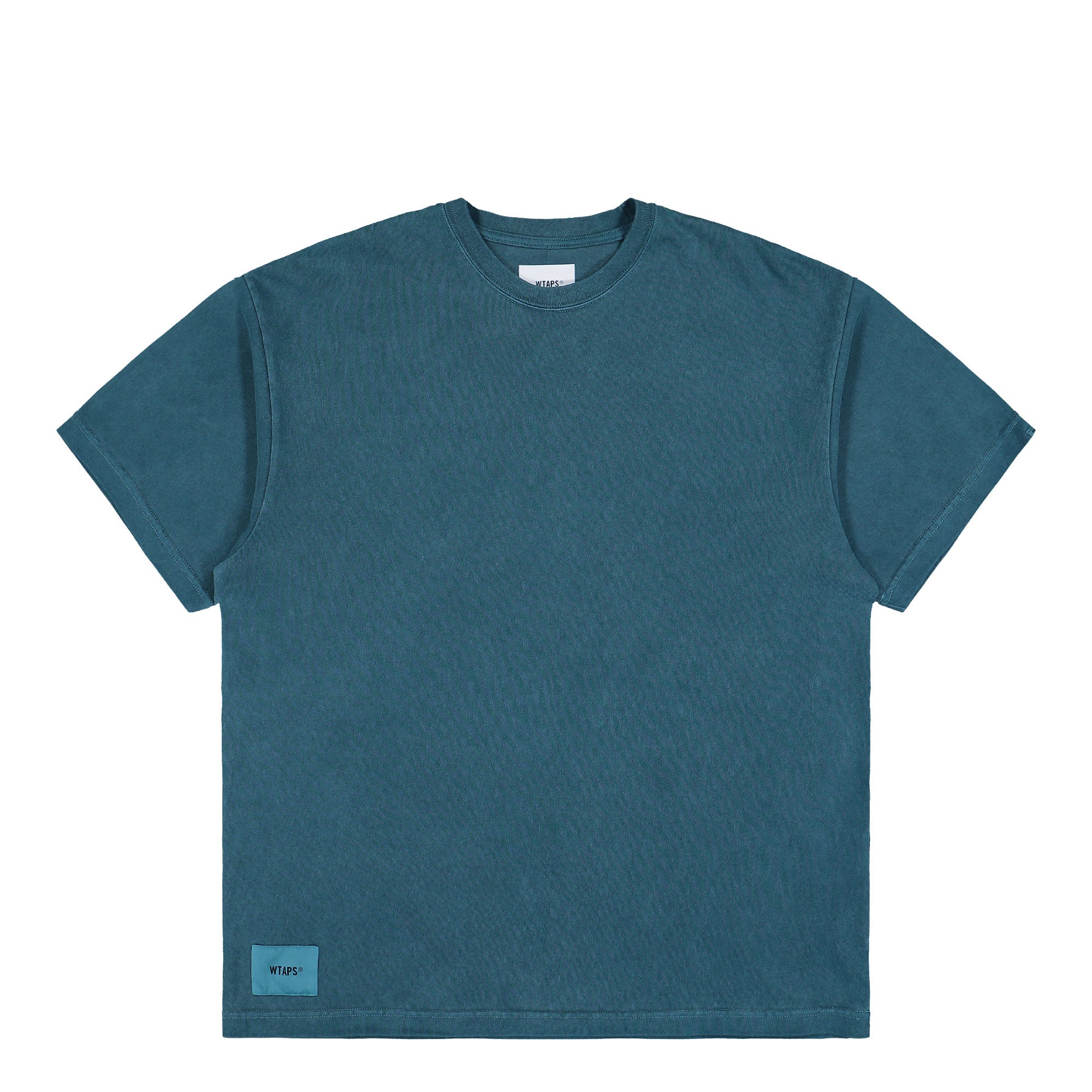 WTAPS Sign 02 / SS Cotton Teal T-Shirt 251ATDT-CSM38 / Teal | Overkill