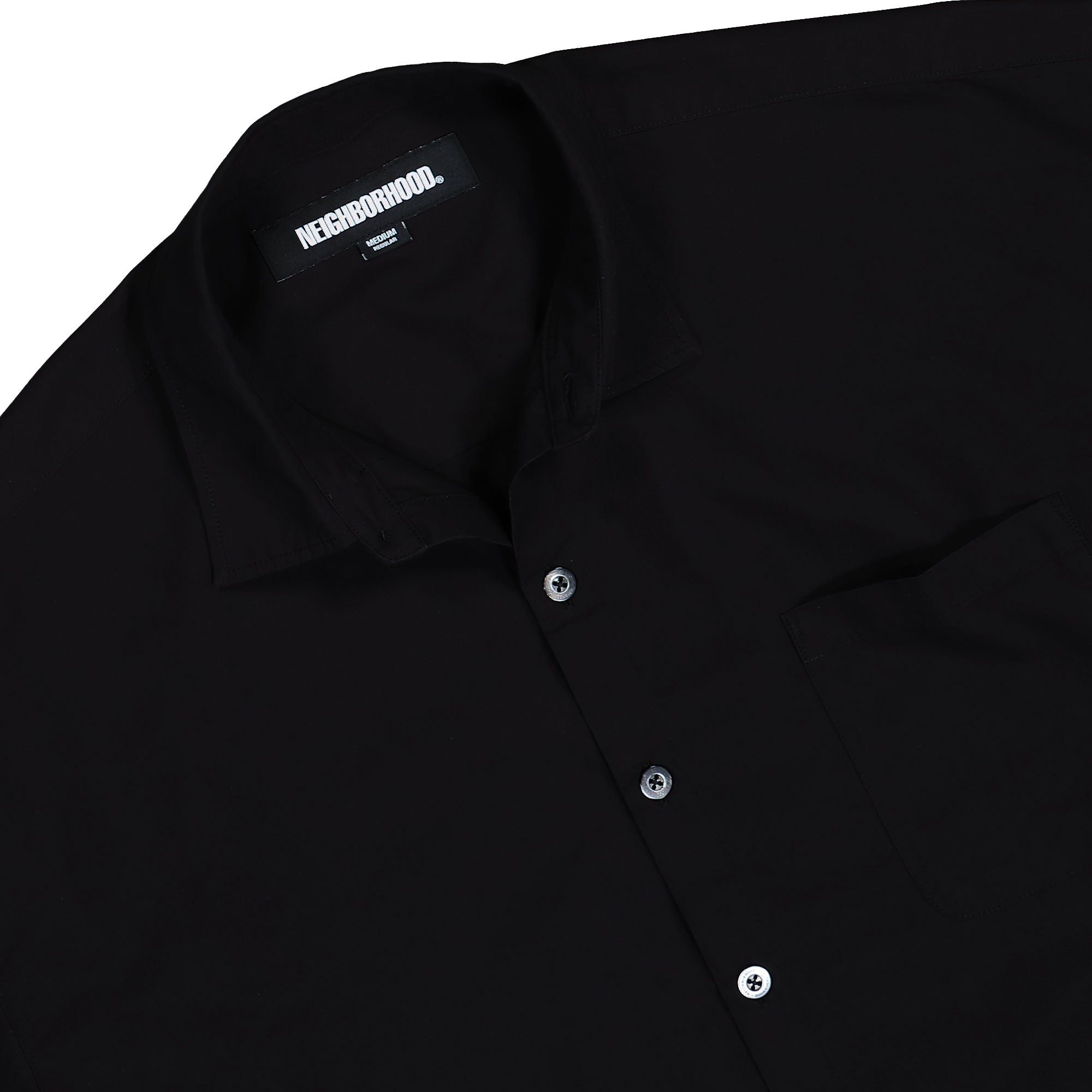 Neighborhood Over Shirt SS Black Shirt 251BENH-SHM02 / Black Detailfoto | Overkill