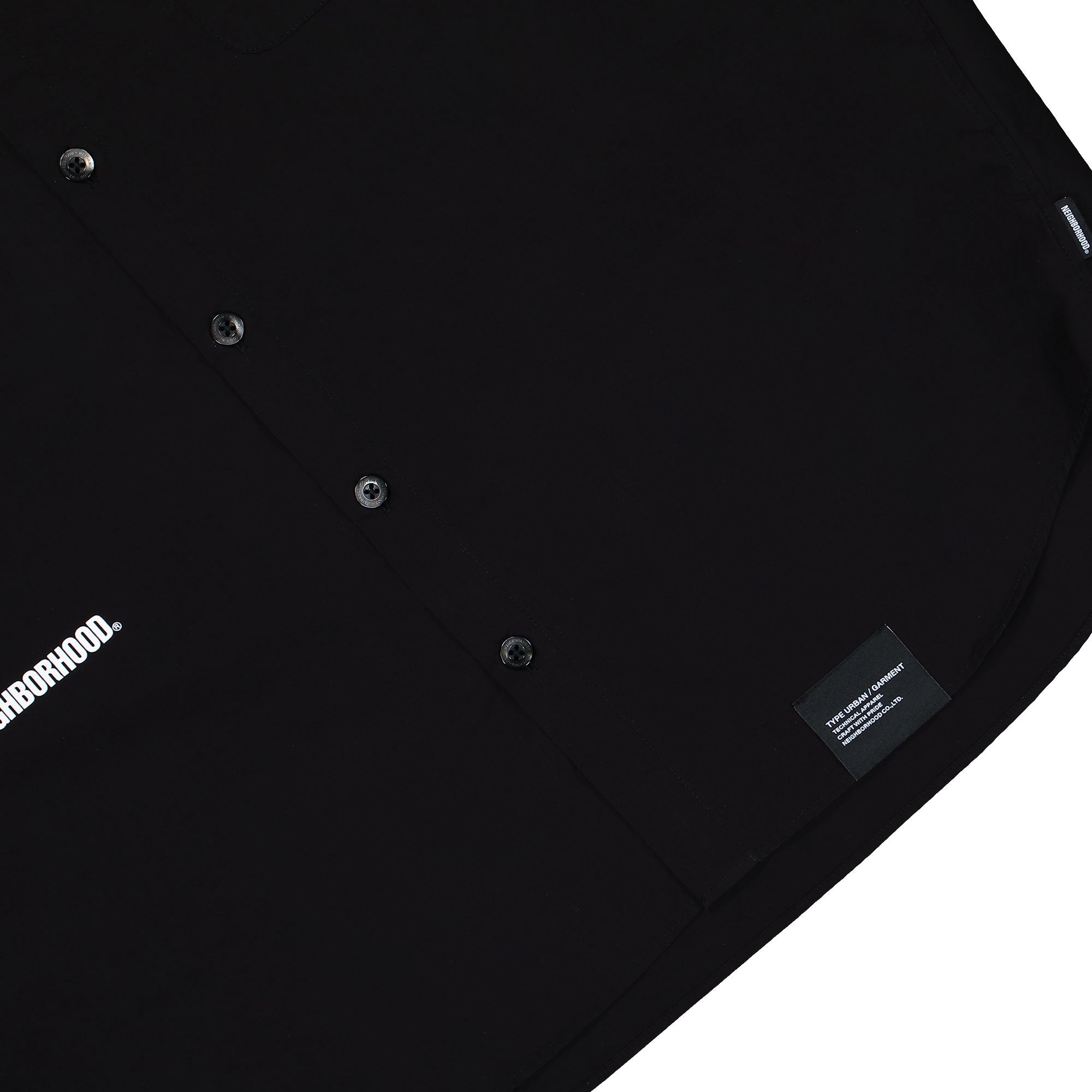 Neighborhood Over Shirt SS Black Shirt 251BENH-SHM02 / Black Detail View 1 | Overkill