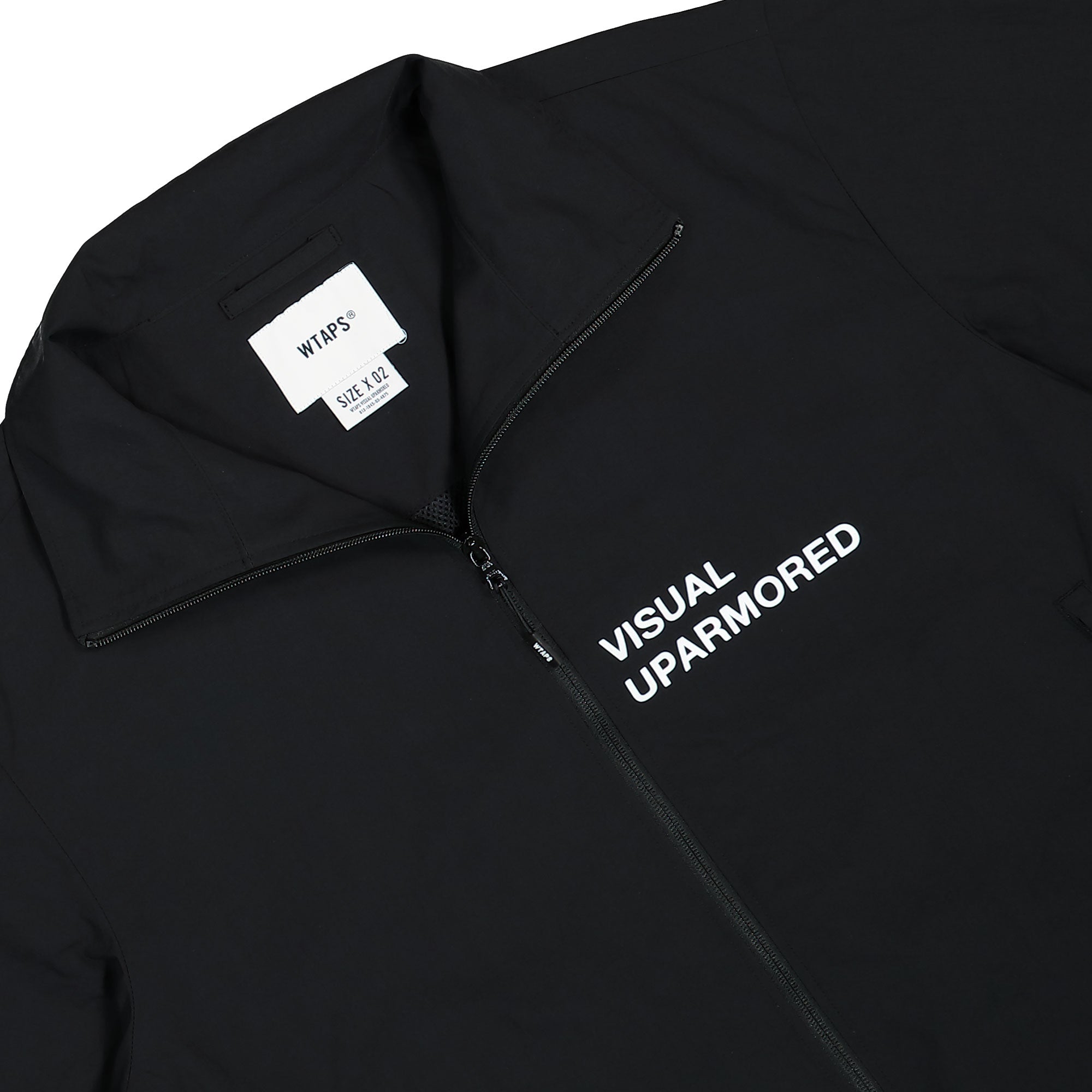 WTAPS Track / Jacket / Nylon. Tussah. Pertex Black Track Jackets Detail view 2 | Overkill