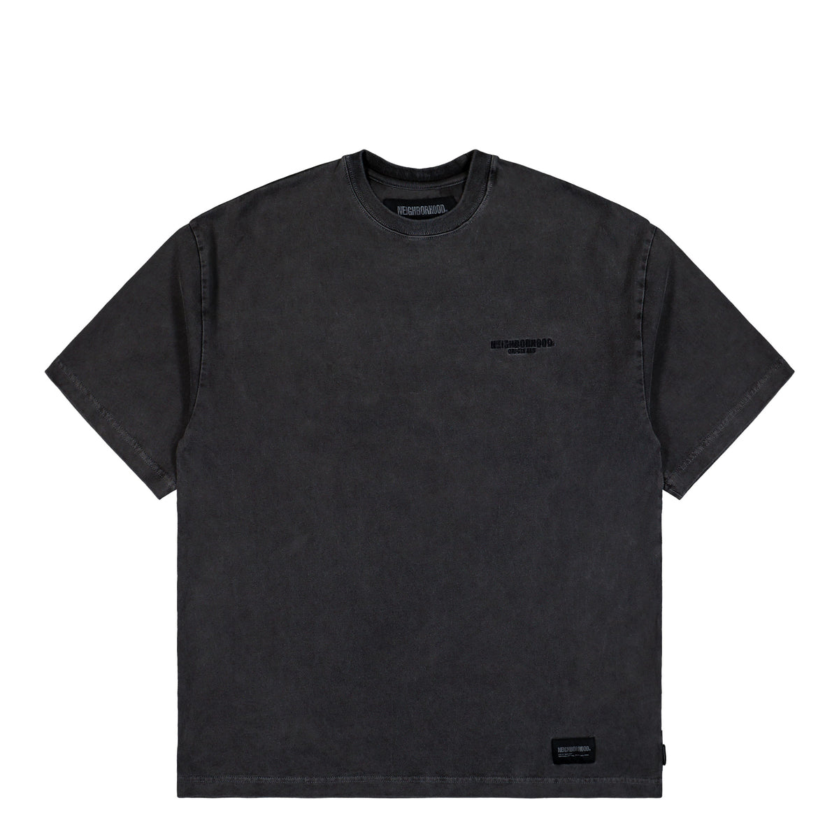 Neighborhood Pigment Dyed Crewneck SS 251FPNH-CSM13 / Black | OVERKILL