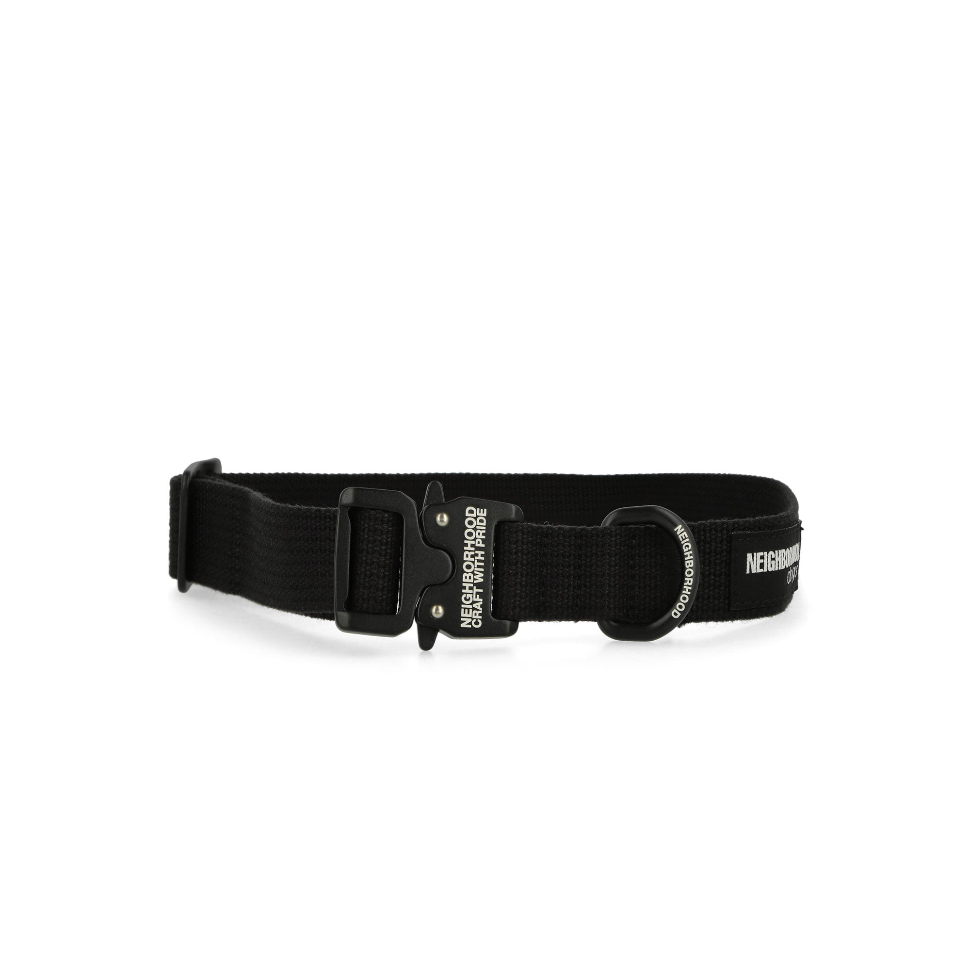 Neighborhood Dog Collar Wide Black Dog Collar 251MTNH-AC02 / Black | Overkill