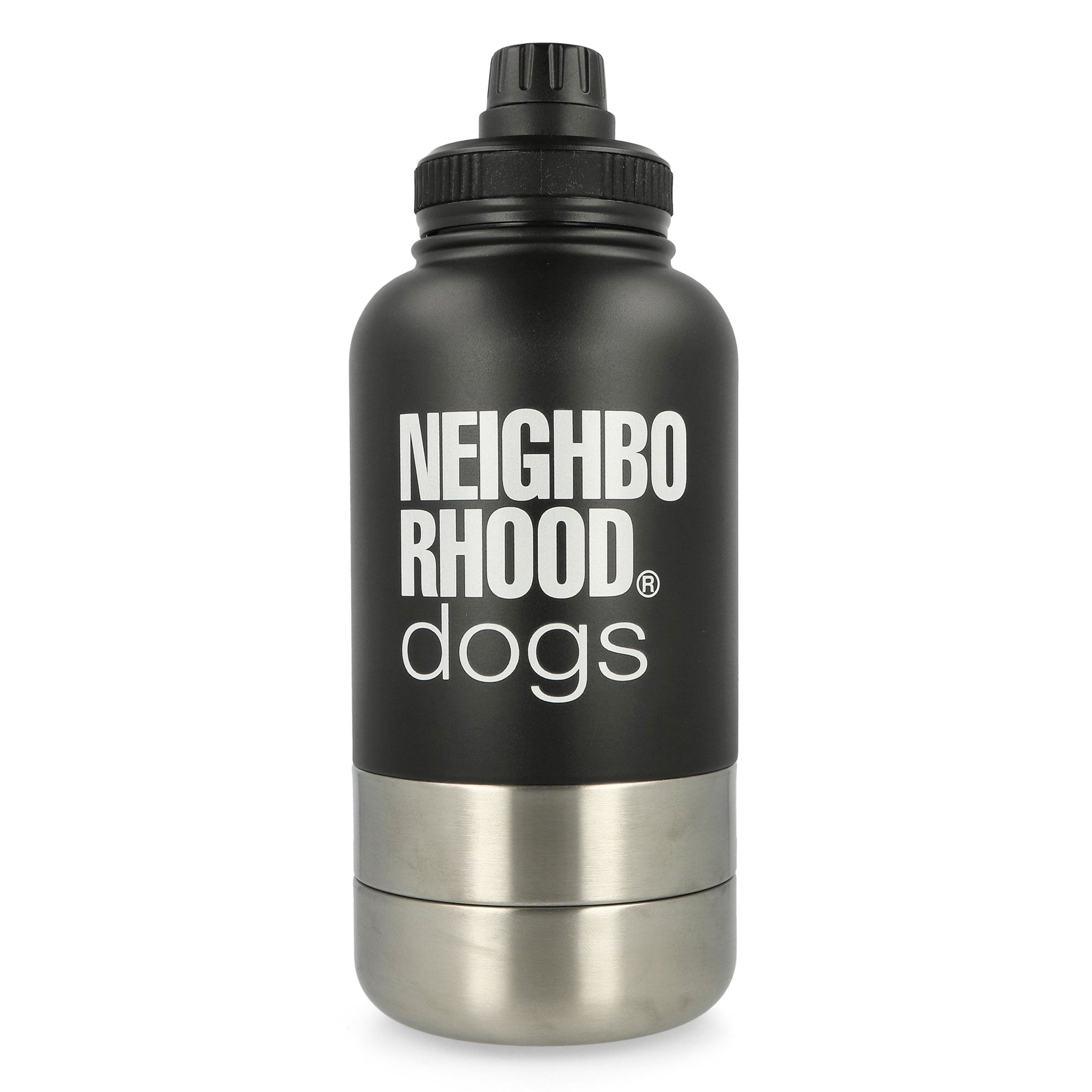 Neighborhood Dog Travel Bottle Black Travel Pet Bowls 251MYNH-AC06 / Black | Overkill