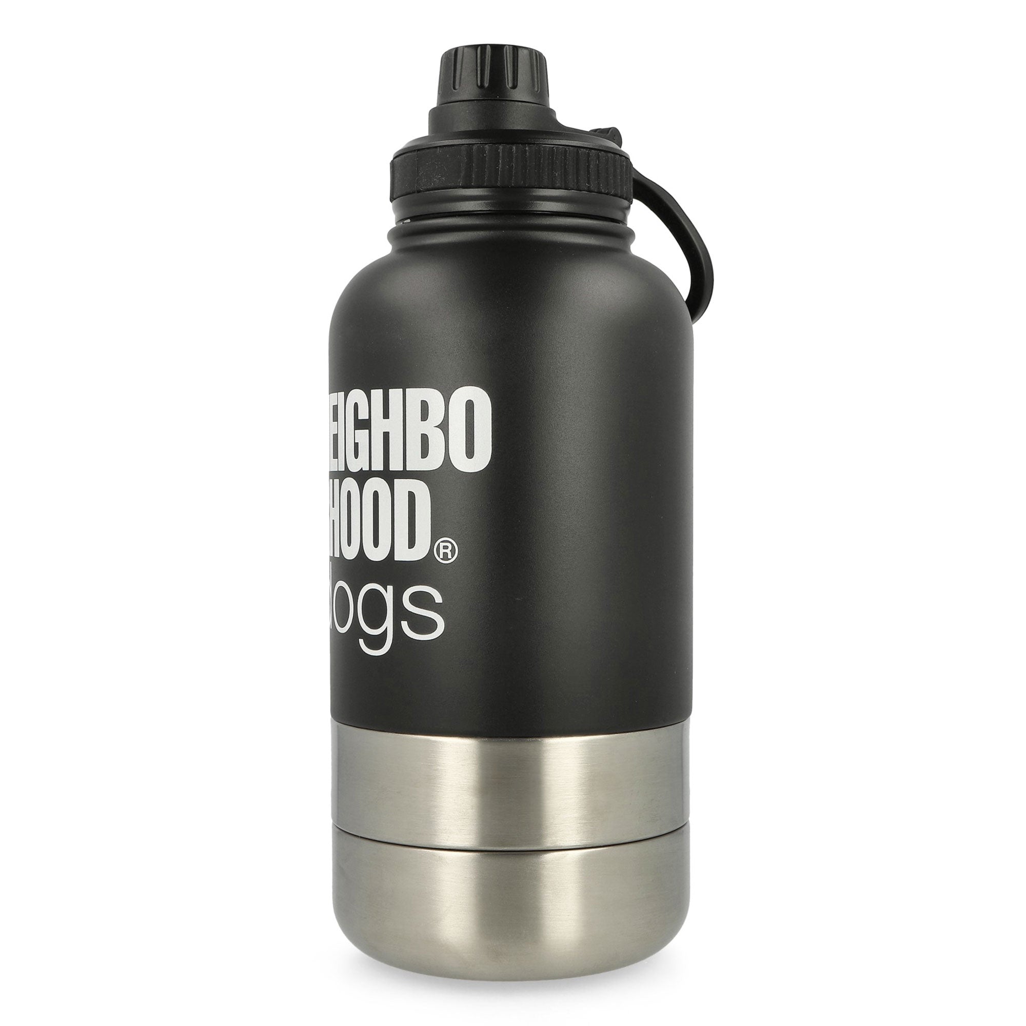 Neighborhood Dog Travel Bottle Black Travel Pet Bowls 251MYNH-AC06 / Black Detail View 1 | Overkill