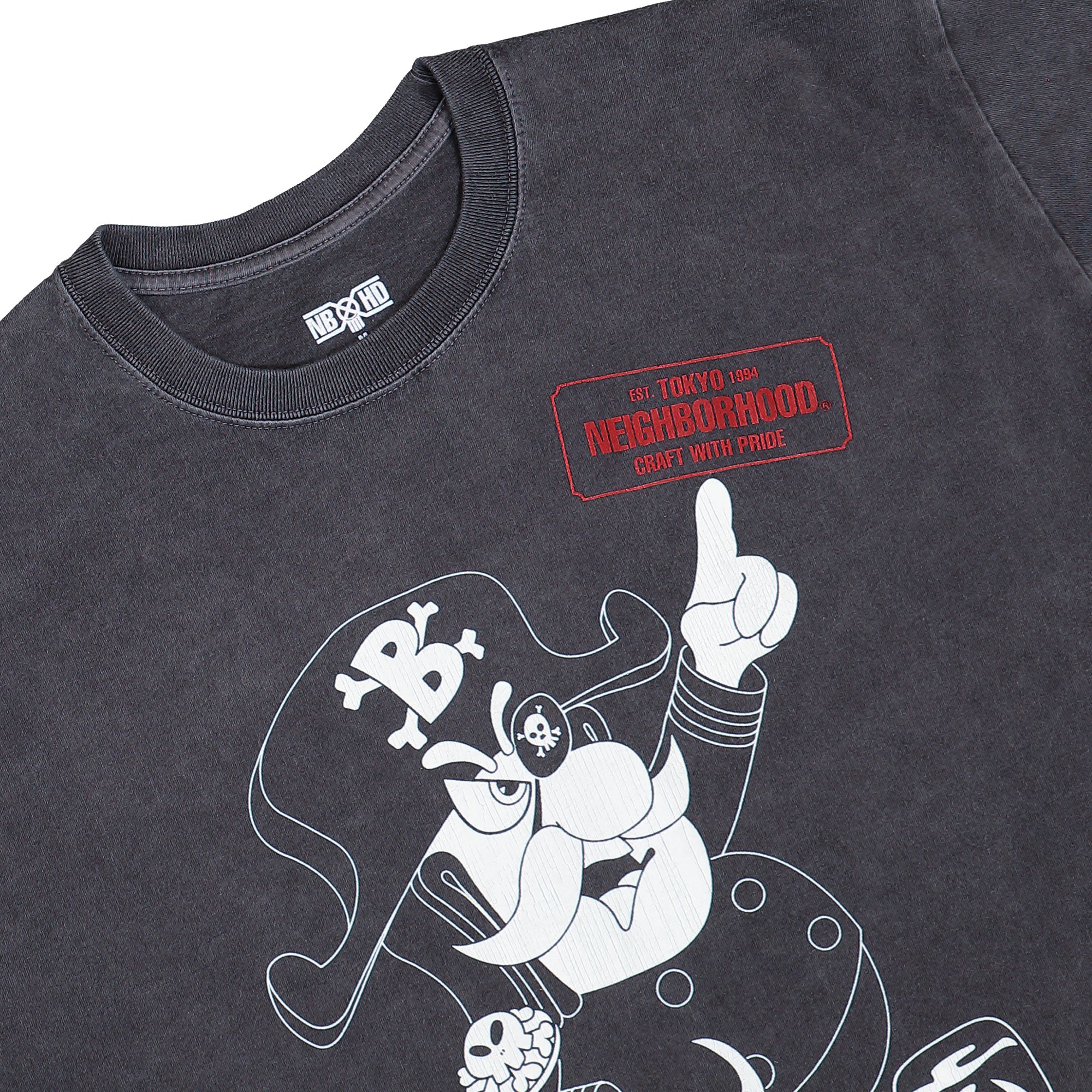 Bounty Hunter x Neighborhood TEE SS-1 Black T-Shirts 251PCBHN-ST01 Detail View 2 | Overkill