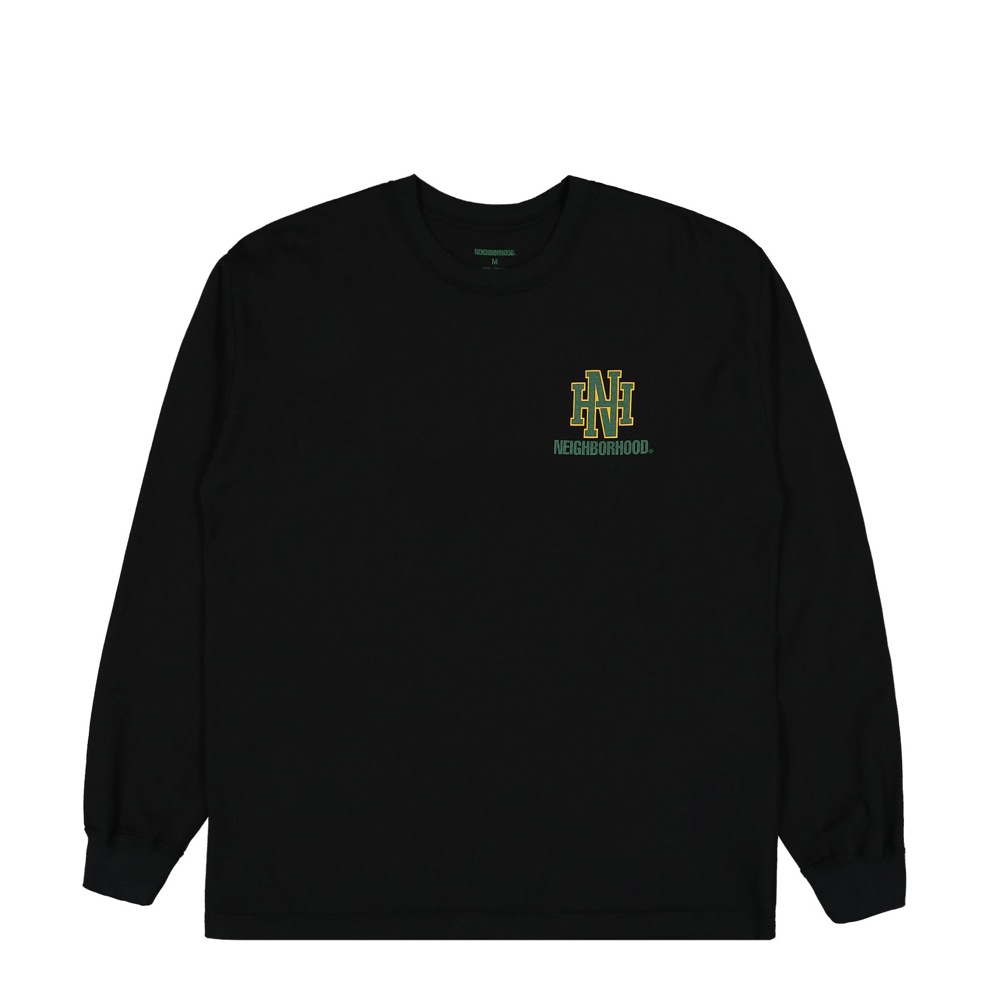 Neighborhood NH. Tee LS-8 Black Longsleeves 251PCNH-LT08 / Black / Green | Overkill