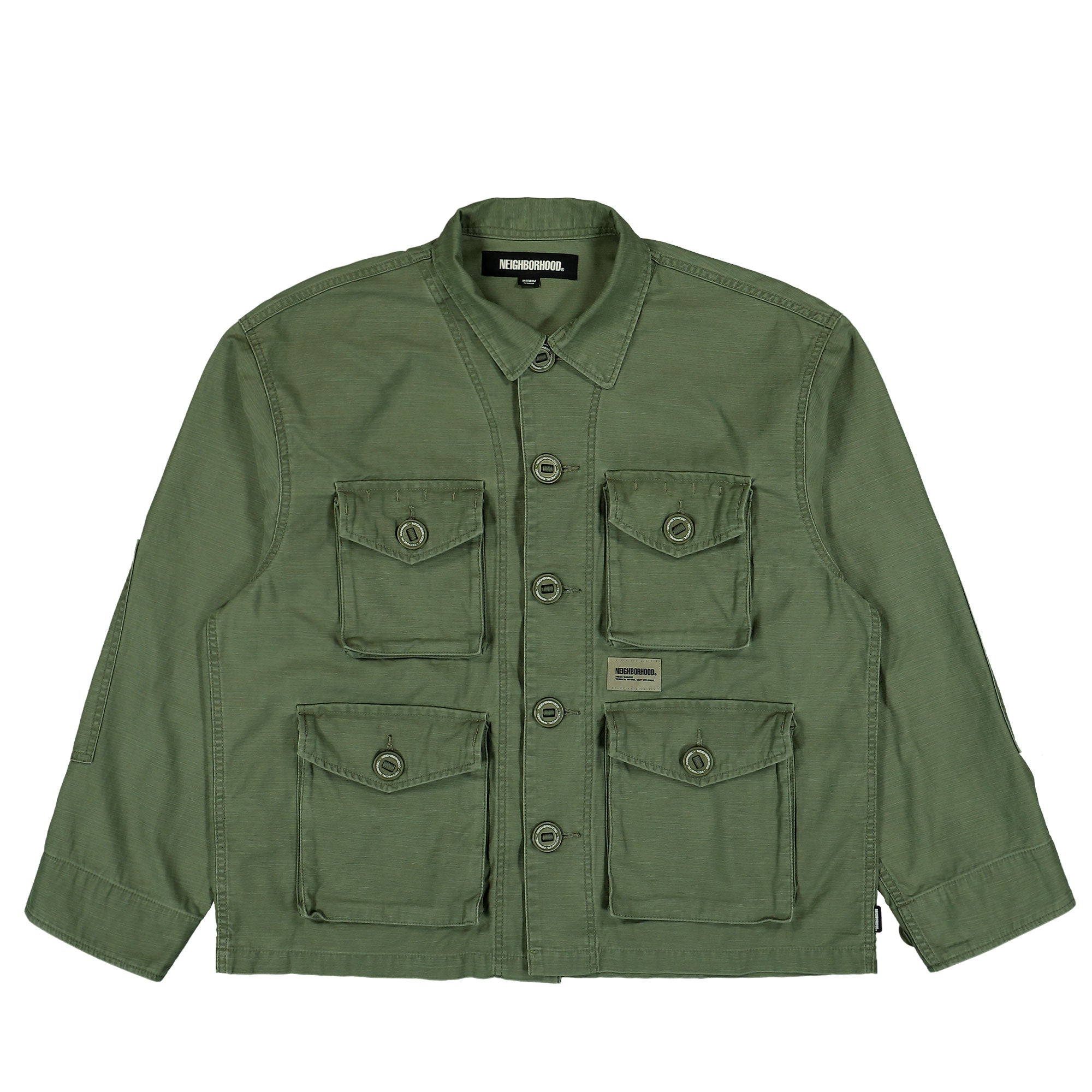 Neighborhood BDU Shirt LS Olive Drab Shirts 251SPNH-SHM04 / Olive Drab | Overkill