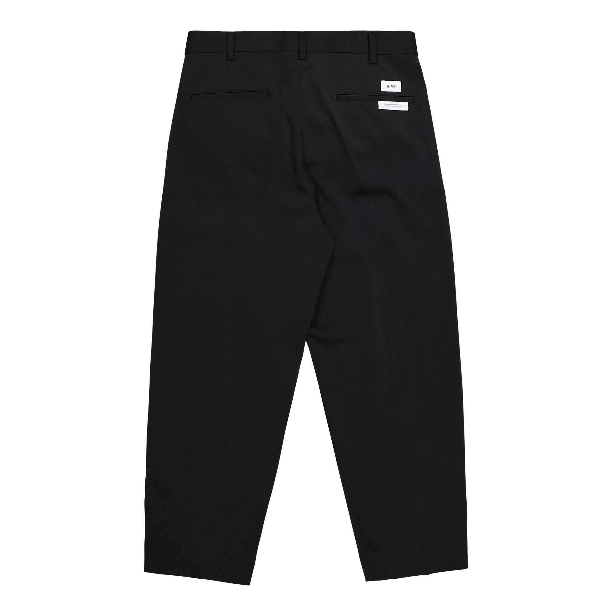 WTAPS TRDT1801 / Trousers / Poly. Twill Black Casual Pants 251TQDT-PTM02 Close-up | Overkill
