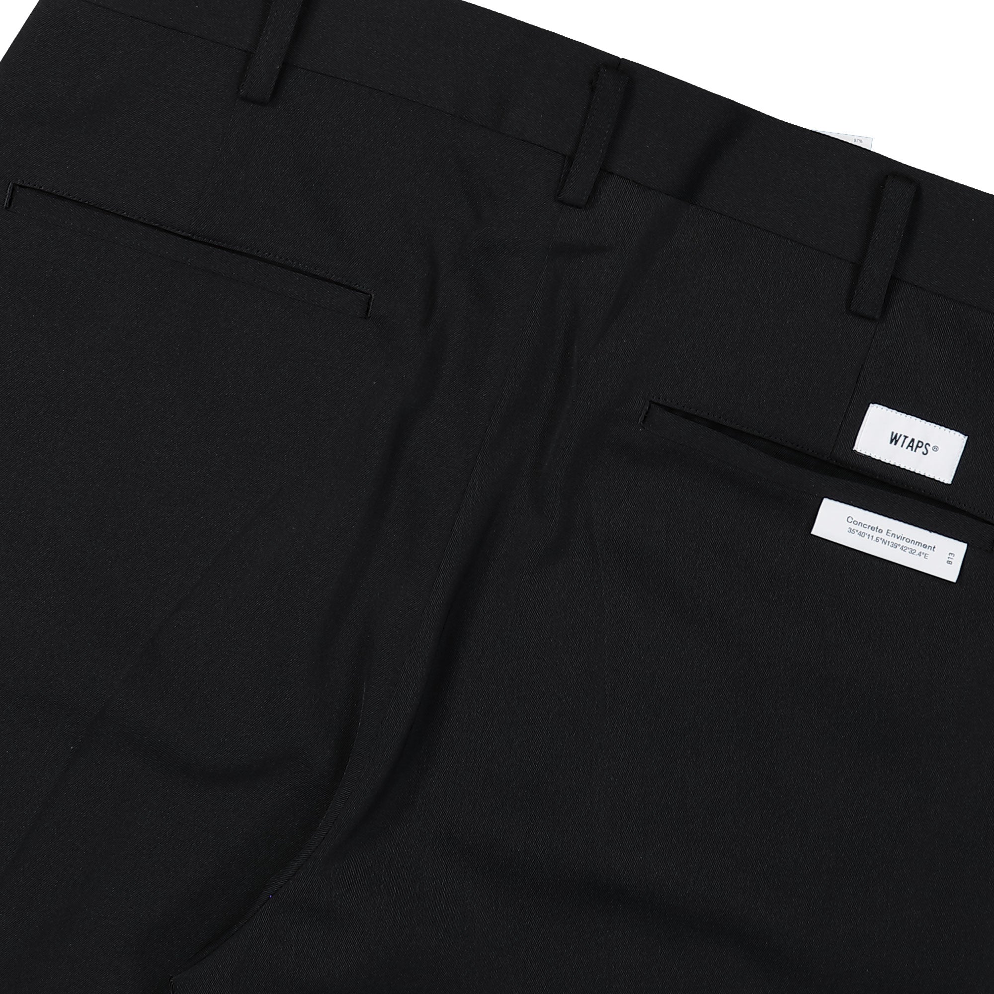 WTAPS TRDT1801 / Trousers / Poly. Twill Black Casual Pants 251TQDT-PTM02 Detail View 5 | Overkill