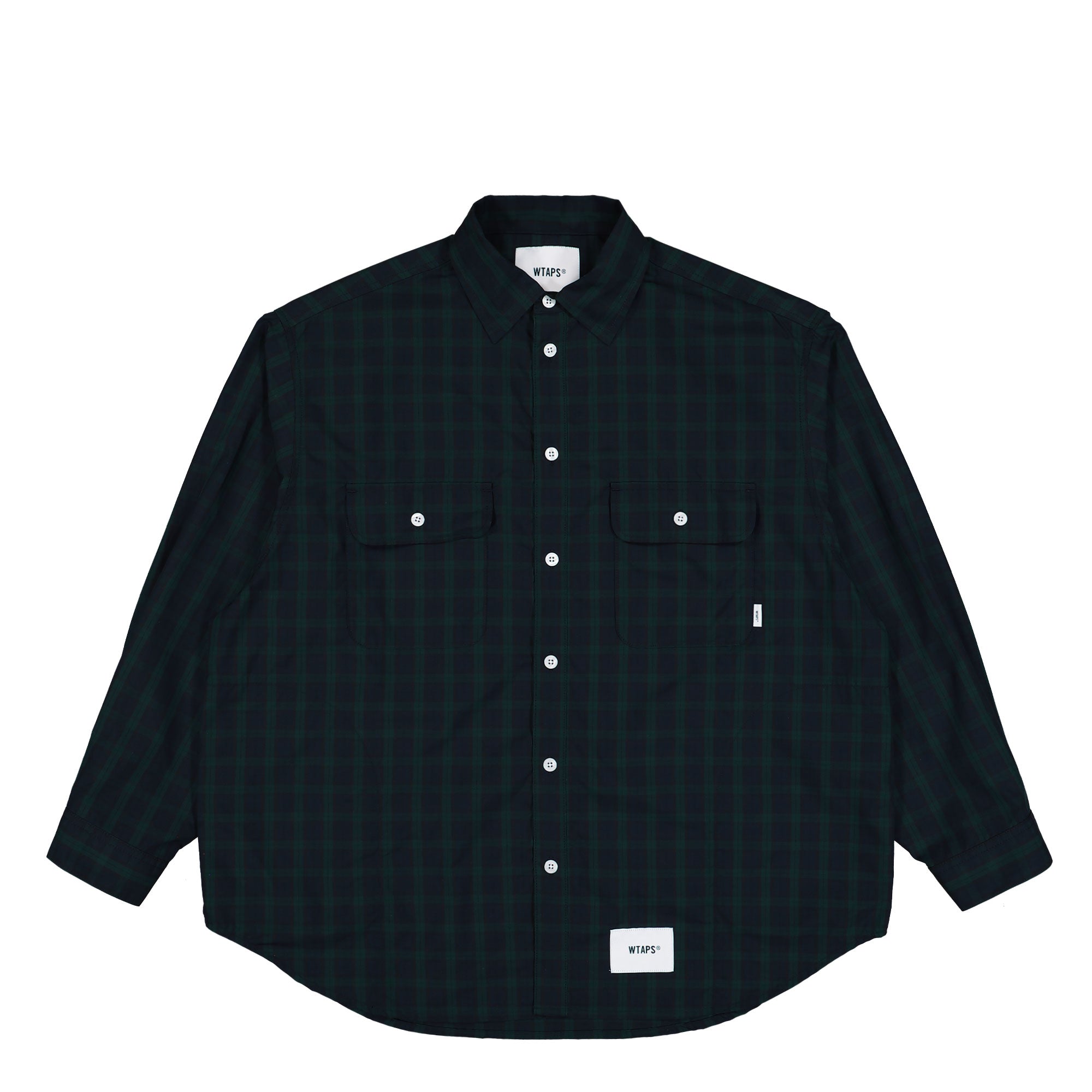 WTAPS WCPO 01 / LS / Cotton. Broadcloth. Textile Green Shirts 251TQDT-PTM02 | Overkill