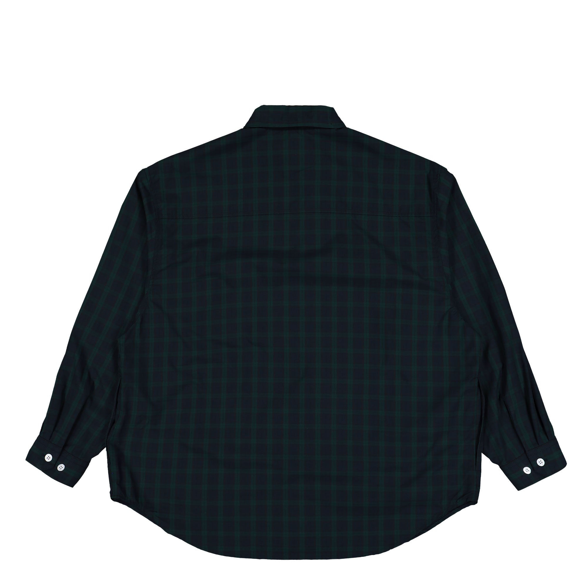 WTAPS WCPO 01 / LS / Cotton. Broadcloth. Textile Green Shirts 251TQDT-PTM02 Close-up | Overkill