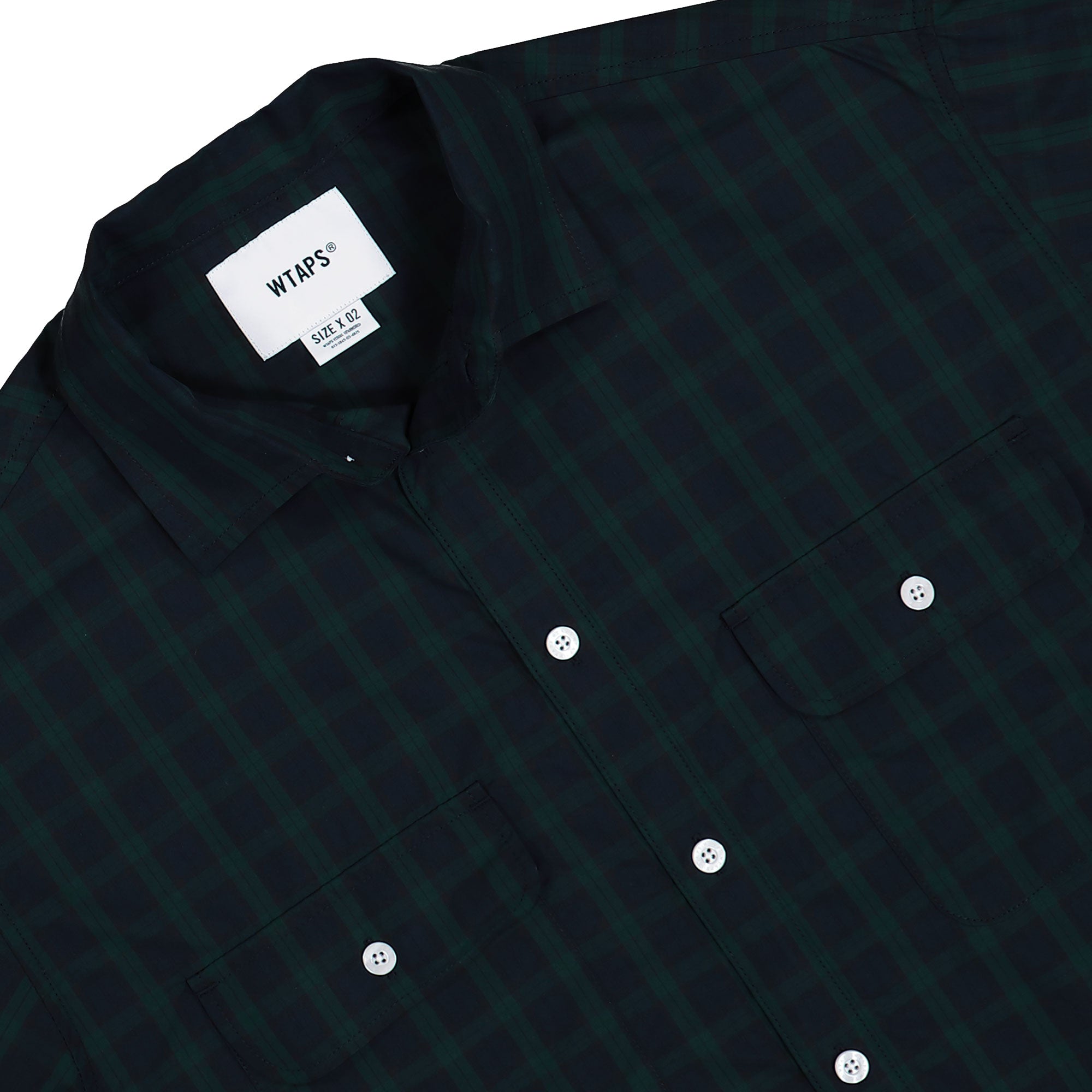 WTAPS WCPO 01 / LS / Cotton. Broadcloth. Textile Green Shirts 251TQDT-PTM02 Detail View 3 | Overkill