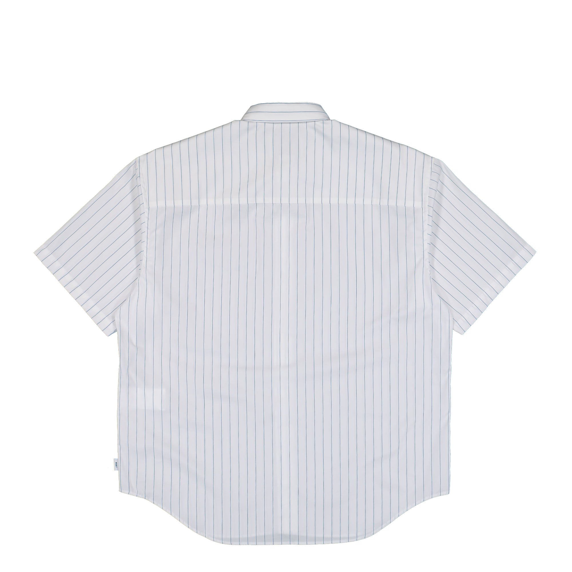 WTAPS BD 03 / SS Cotton. Broadcloth. Textile. Thomas Mason Blue Shirt 251TQDT-SHM07 / Blue Close-up | Overkill