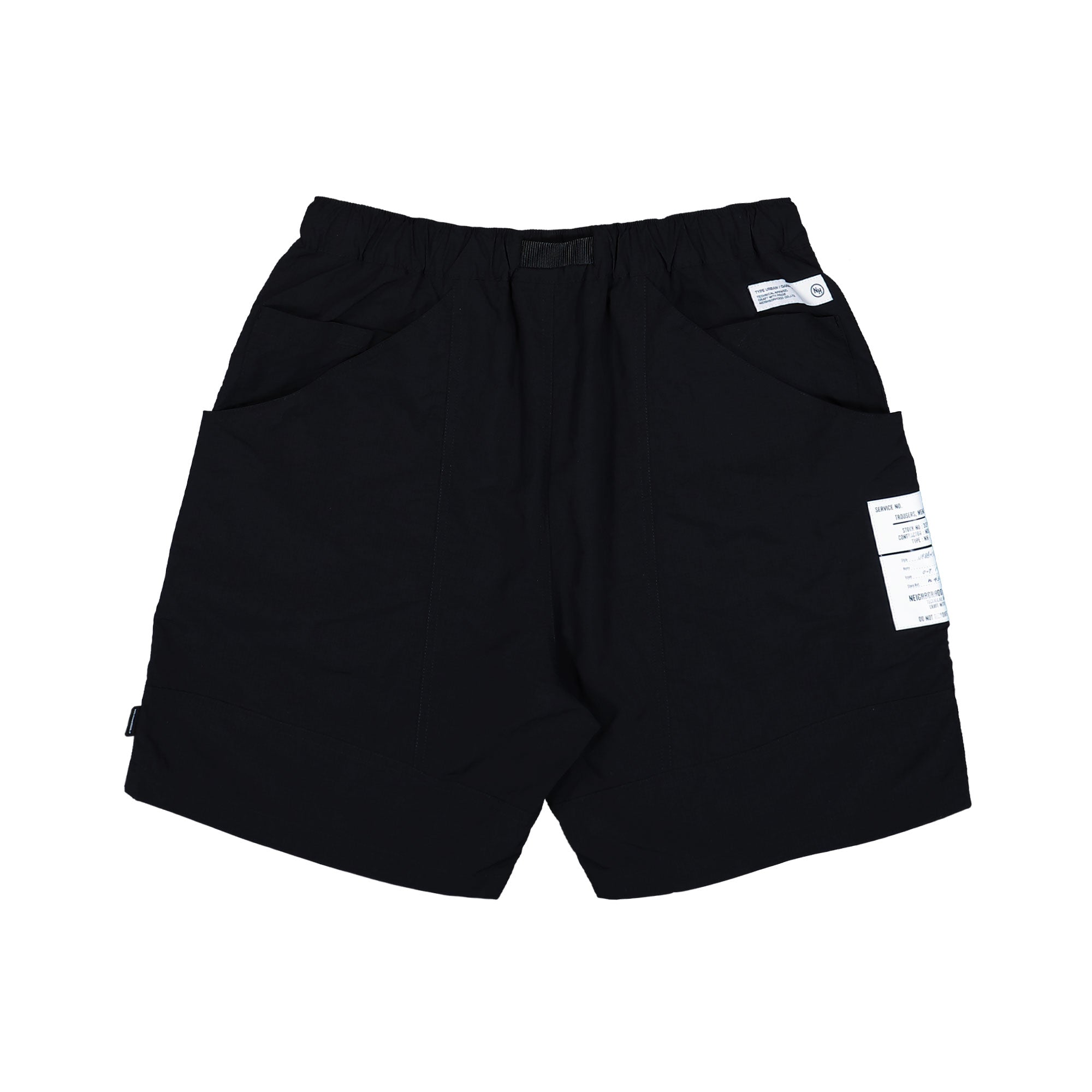 Neighborhood Climbing Short Pants Black Shorts 251TSNH-PTM04 / Black Close-up | Overkill