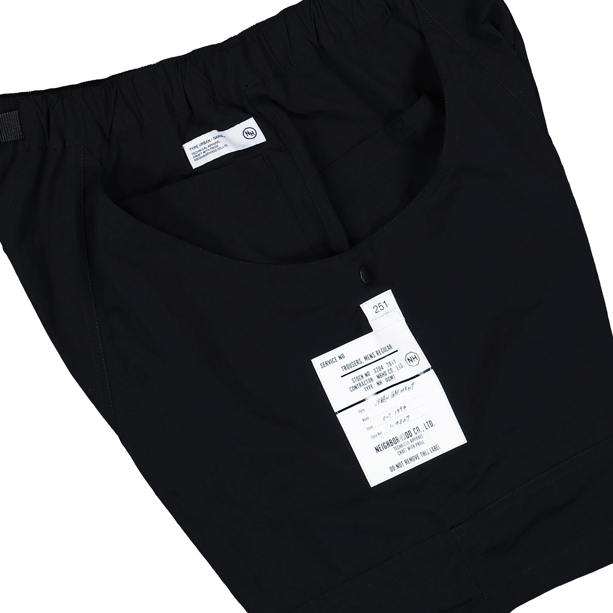 Neighborhood Climbing Short Pants Black Shorts 251TSNH-PTM04 / Black Detail View 3 | Overkill