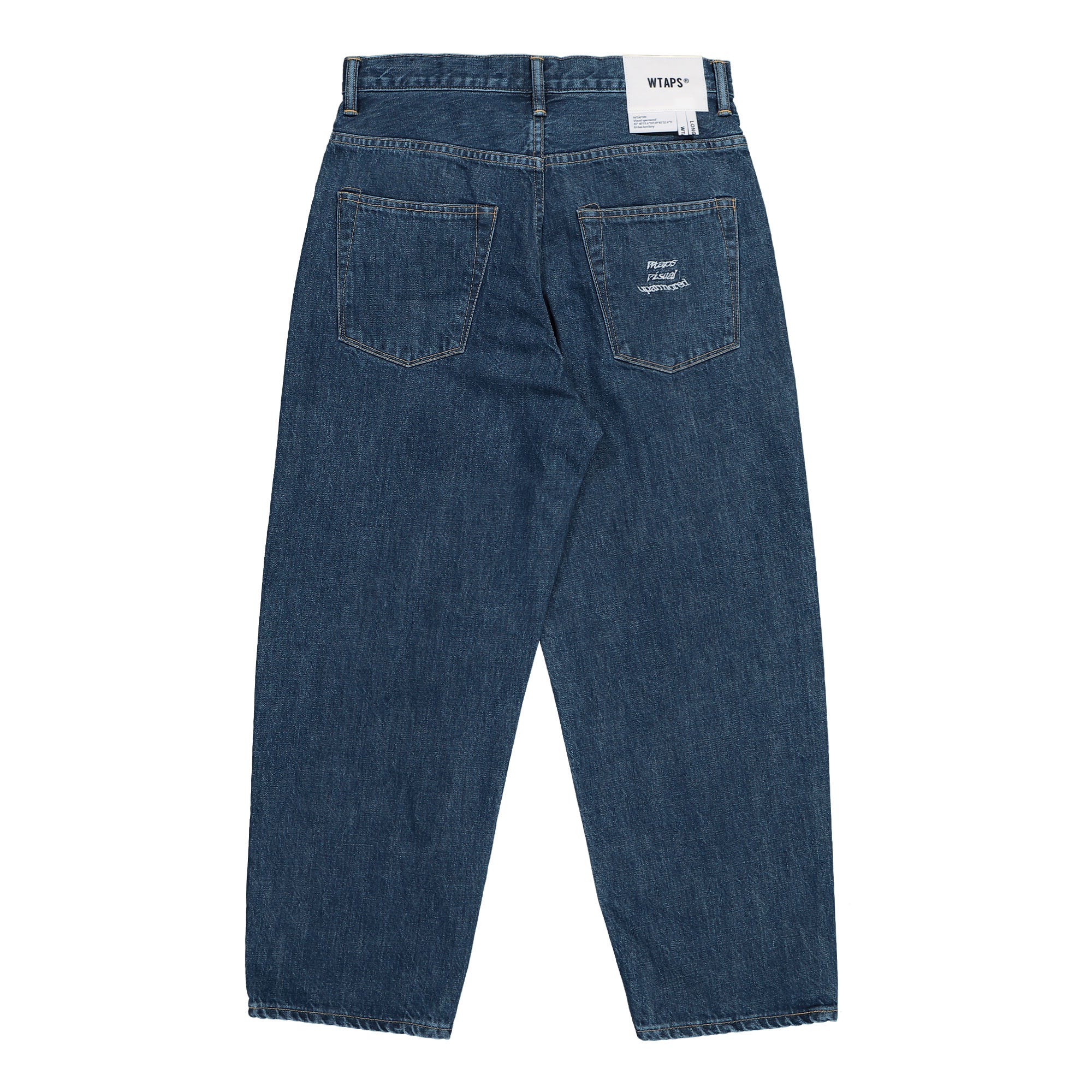 WTAPS Blues Straight / Trousers / Cotton. Denim Indigo Jeans 251WVDT-PTM03 Close-up | Overkill
