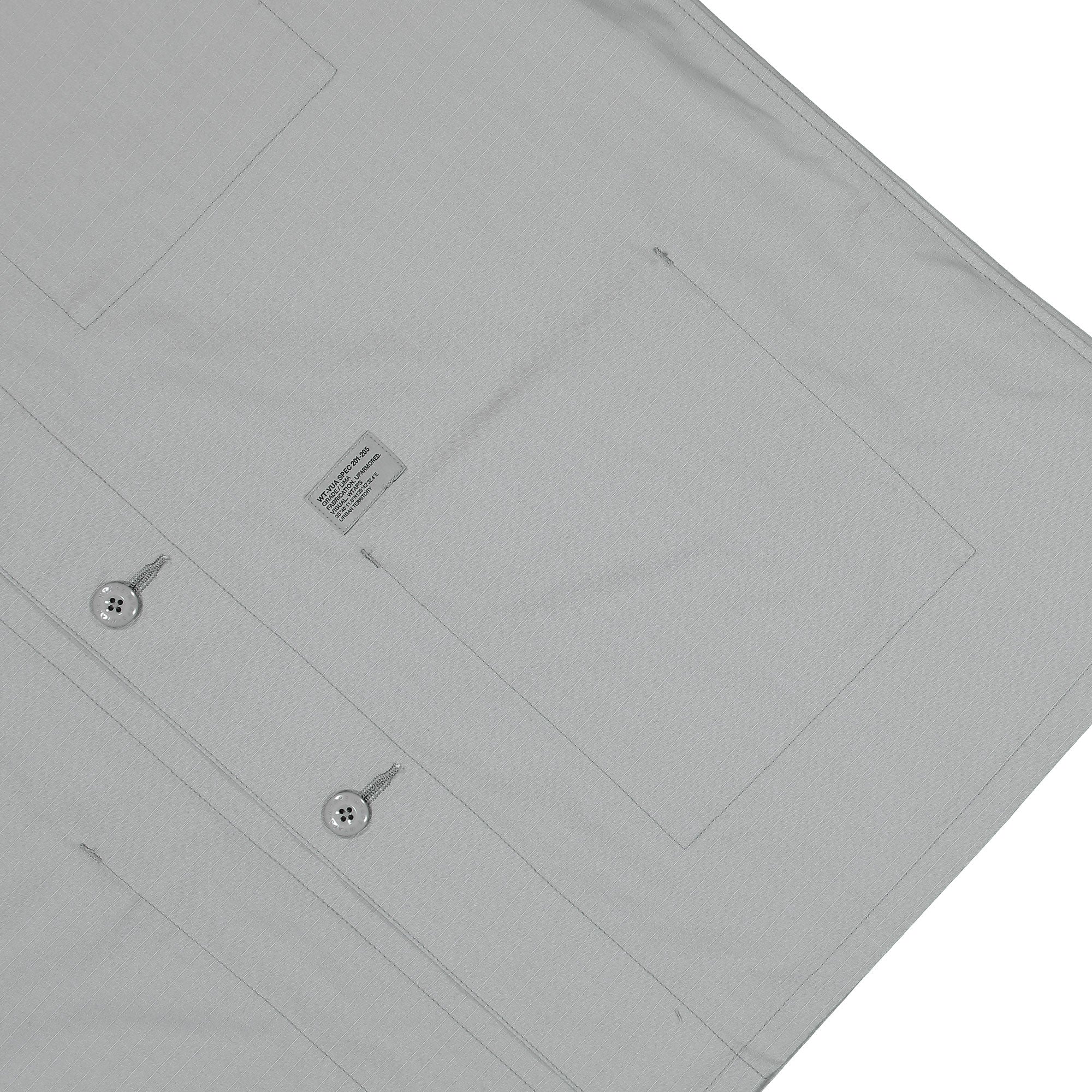 WTAPS JMOD 01 / LS / Cotton. Ripstop Gray Shirts 251WVDT-SHM01 Detail View 4 | Overkill