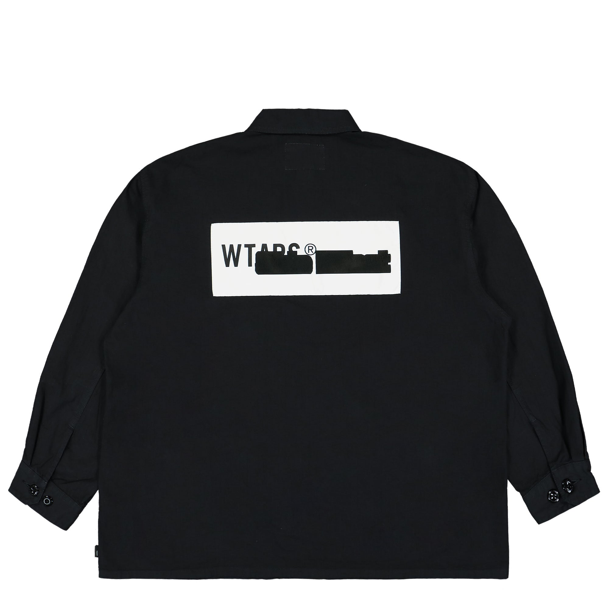 WTAPS JMOD 02 / LS / Cotton. Ripstop Black Shirts Close-up | Overkill