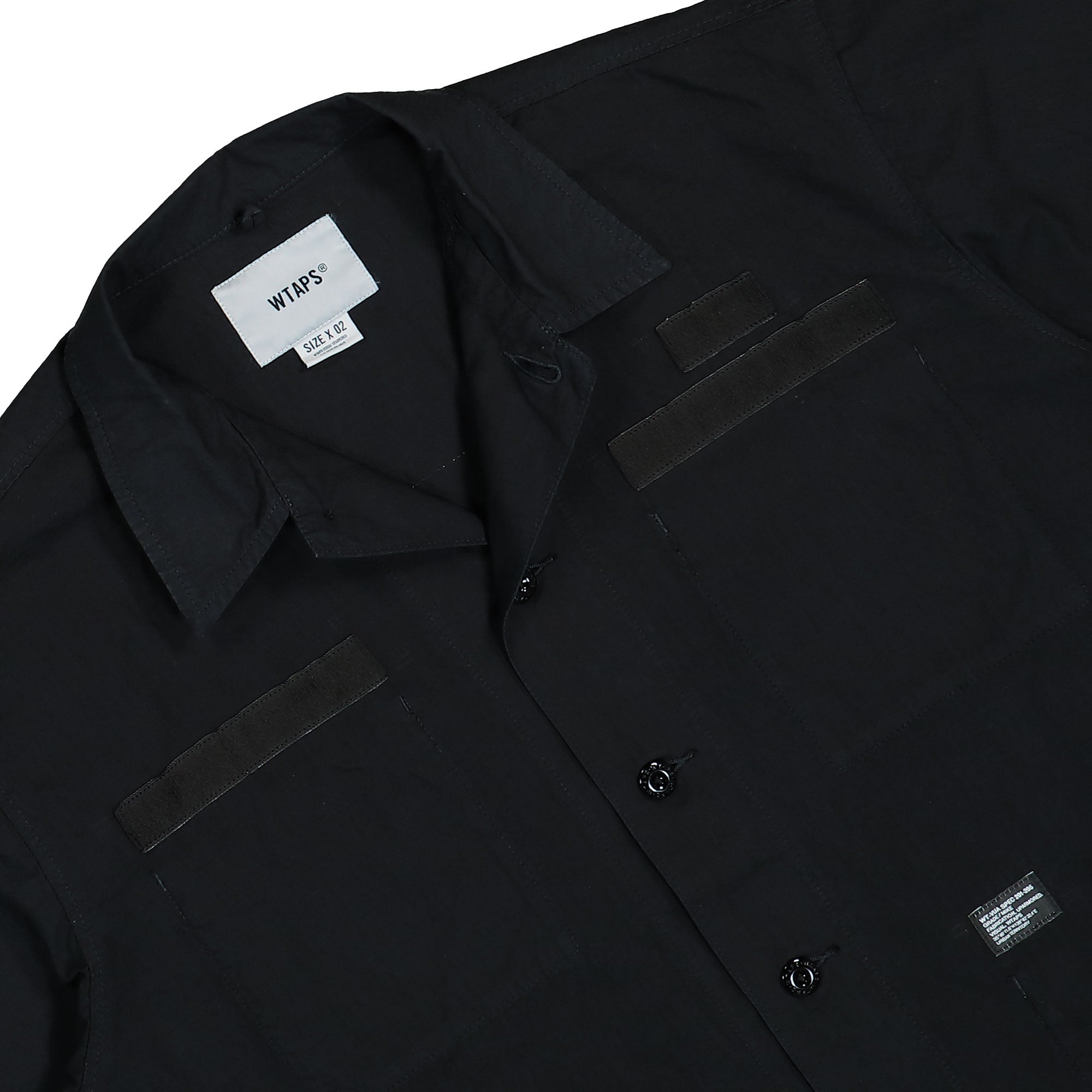 WTAPS JMOD 02 / LS / Cotton. Ripstop Black Shirts Material | Overkill