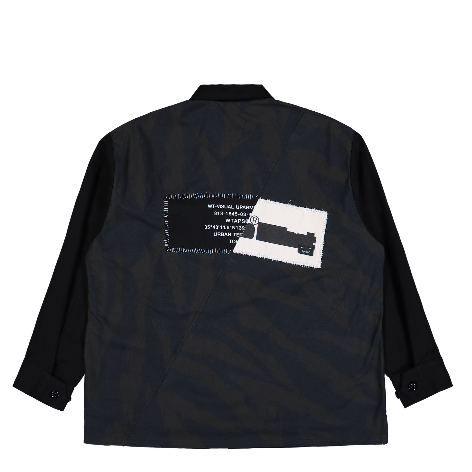 WTAPS Veiny / LS / Cotton. Twill Black Shirts 251WVDT-SHM03 Detailfoto | Overkill