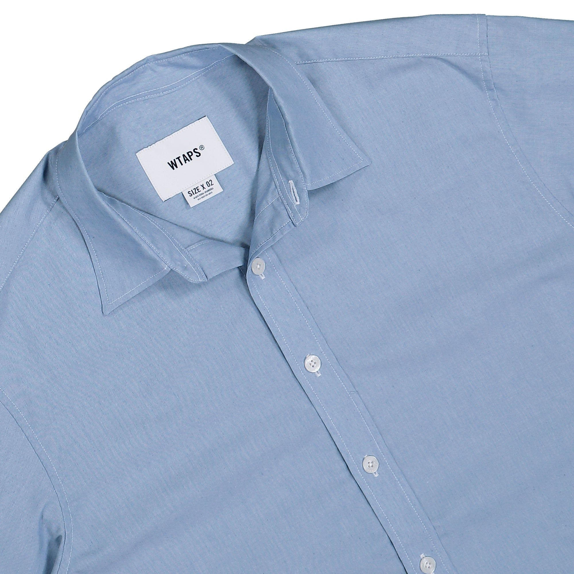 WTAPS VCB / LS / Ctpl. Chambray. Collmax® Indigo Shirts 251WVDT-SHM05 Detail View 3 | Overkill
