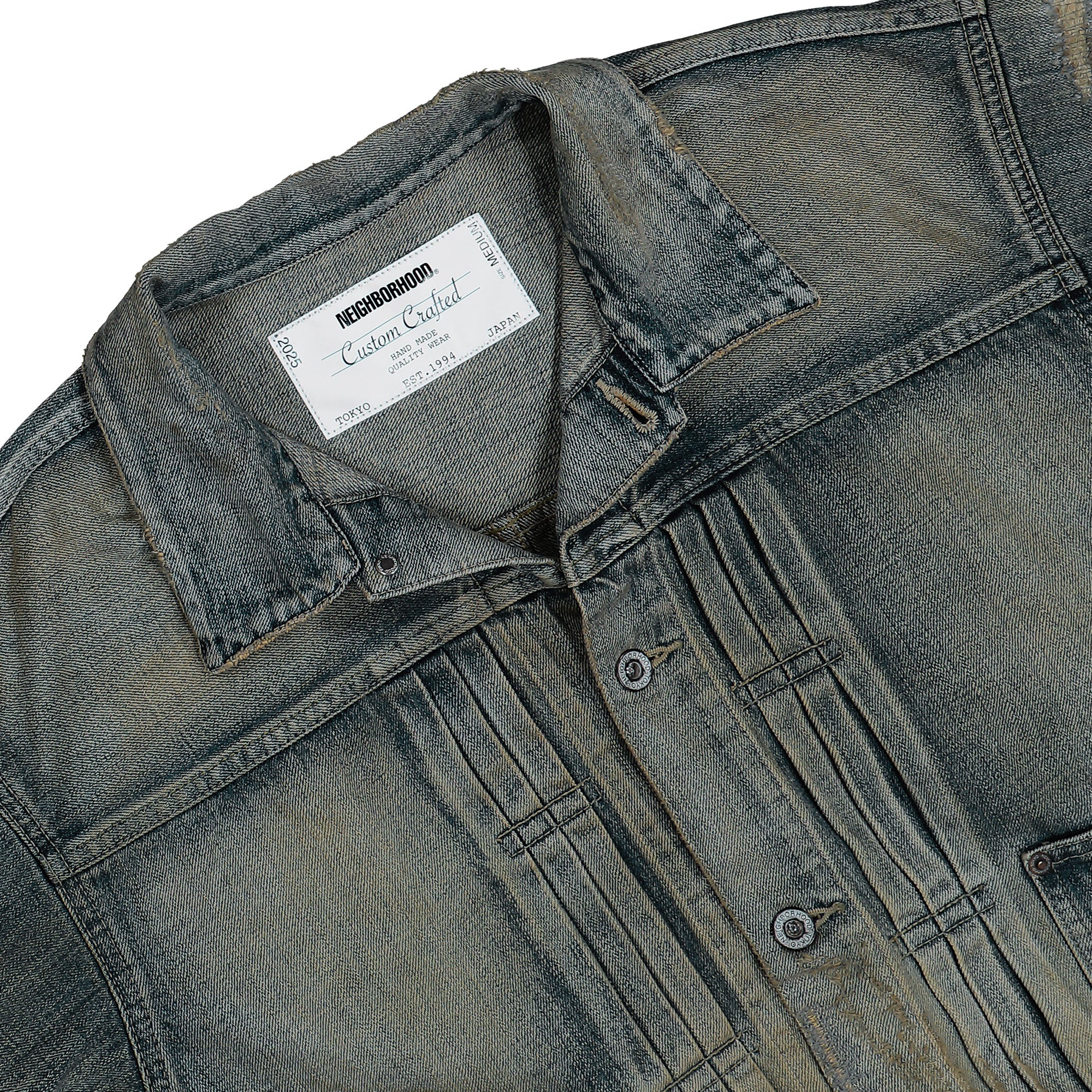 Neighborhood Savage Denim Type-1 Jacket Mod Indigo Jackets 251XBNH-JKM01 Detail View 3 | Overkill