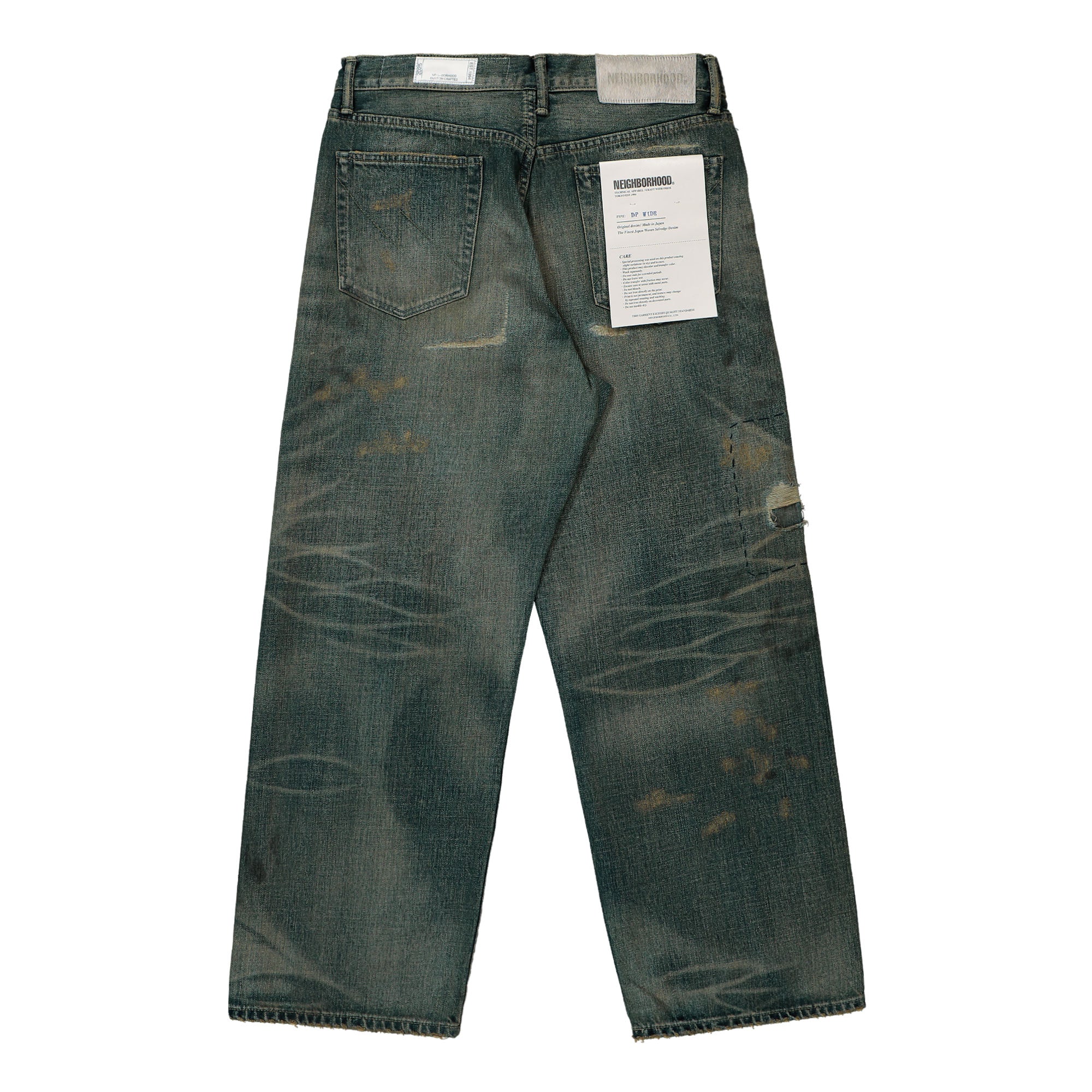Neighborhood Savage Denim DP Wide Pants Indigo Jeans Material | Overkill
