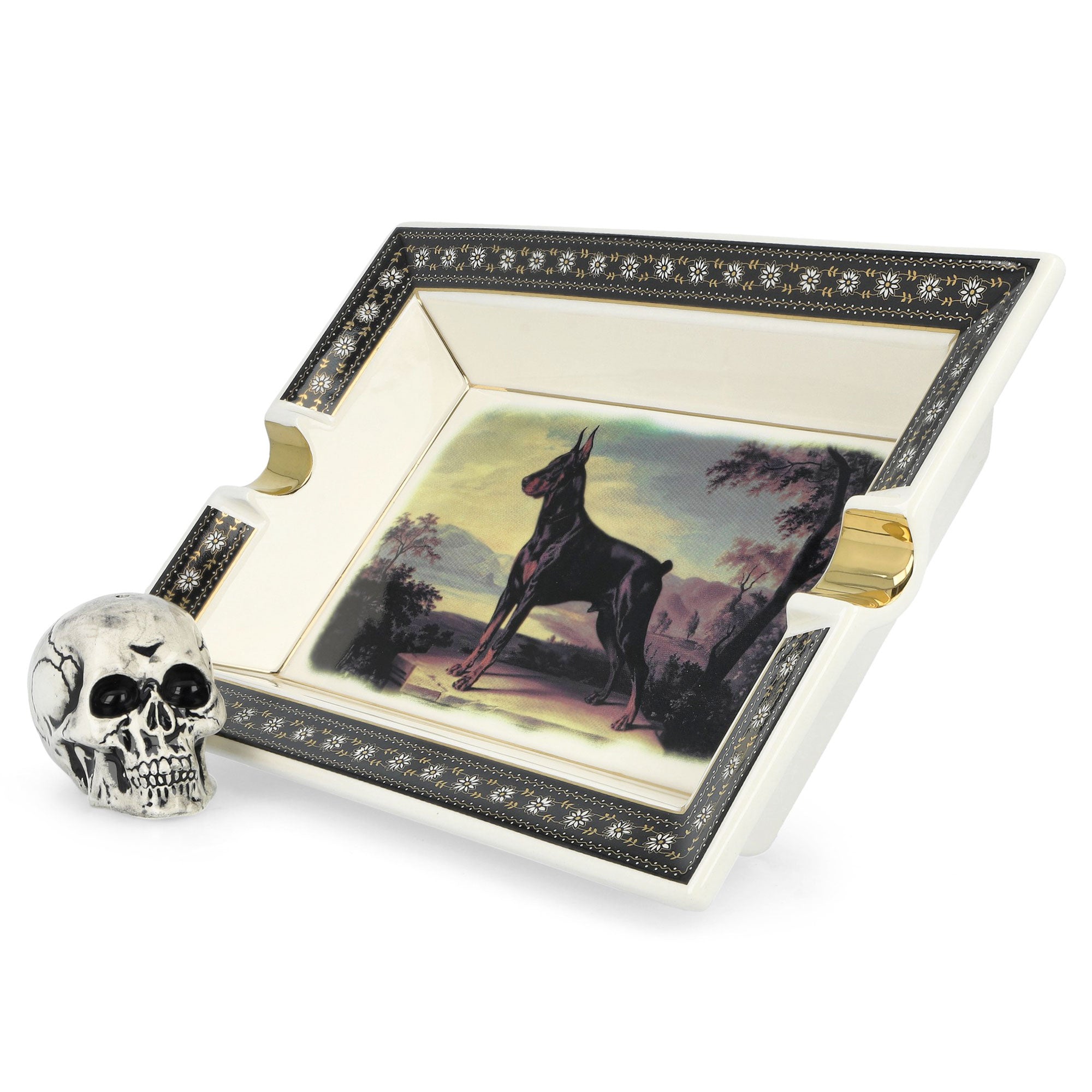 Neighborhood Square Incense Tray Black Incense & Candles 252AINH-AC01 / Black Close-up | Overkill