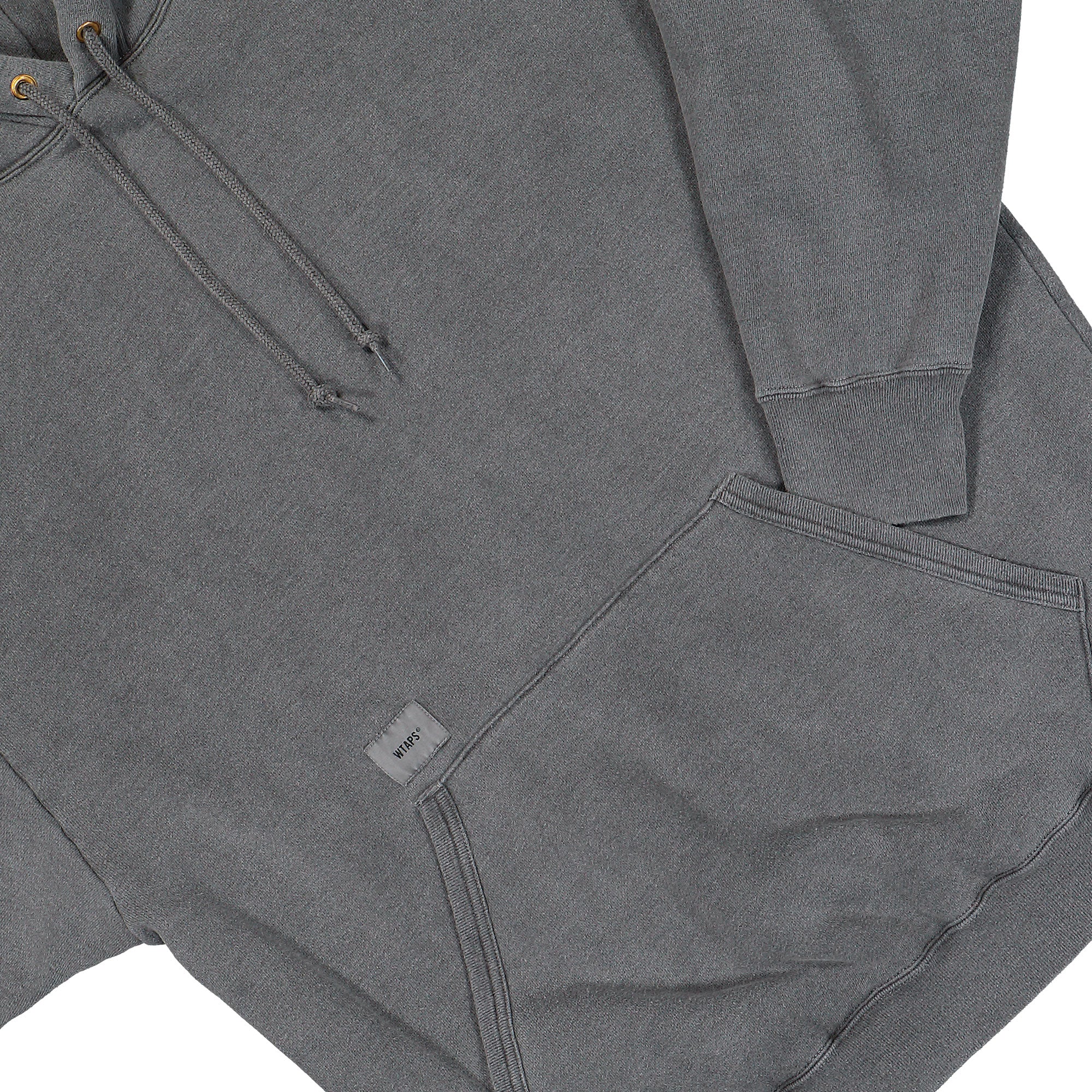 WTAPS Sign-Od / Hoody / Ctpl Charcoal Hoodies 252ATDT-CSM04 Detail View 1 | Overkill