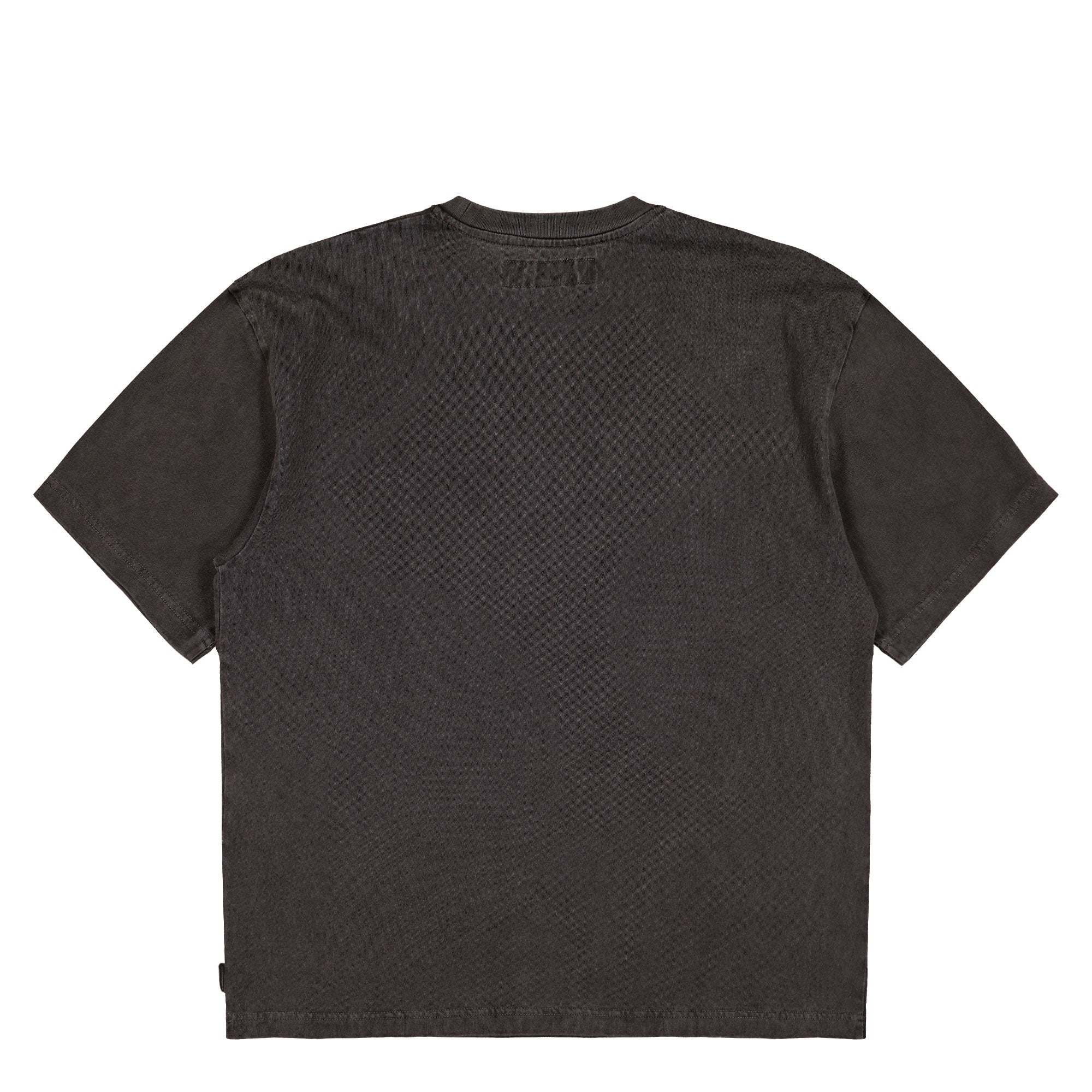 Neighborhood Pigment Dyed Crewneck SS Black T-Shirts 252FPNH-CSM07 / Black Close-up | Overkill