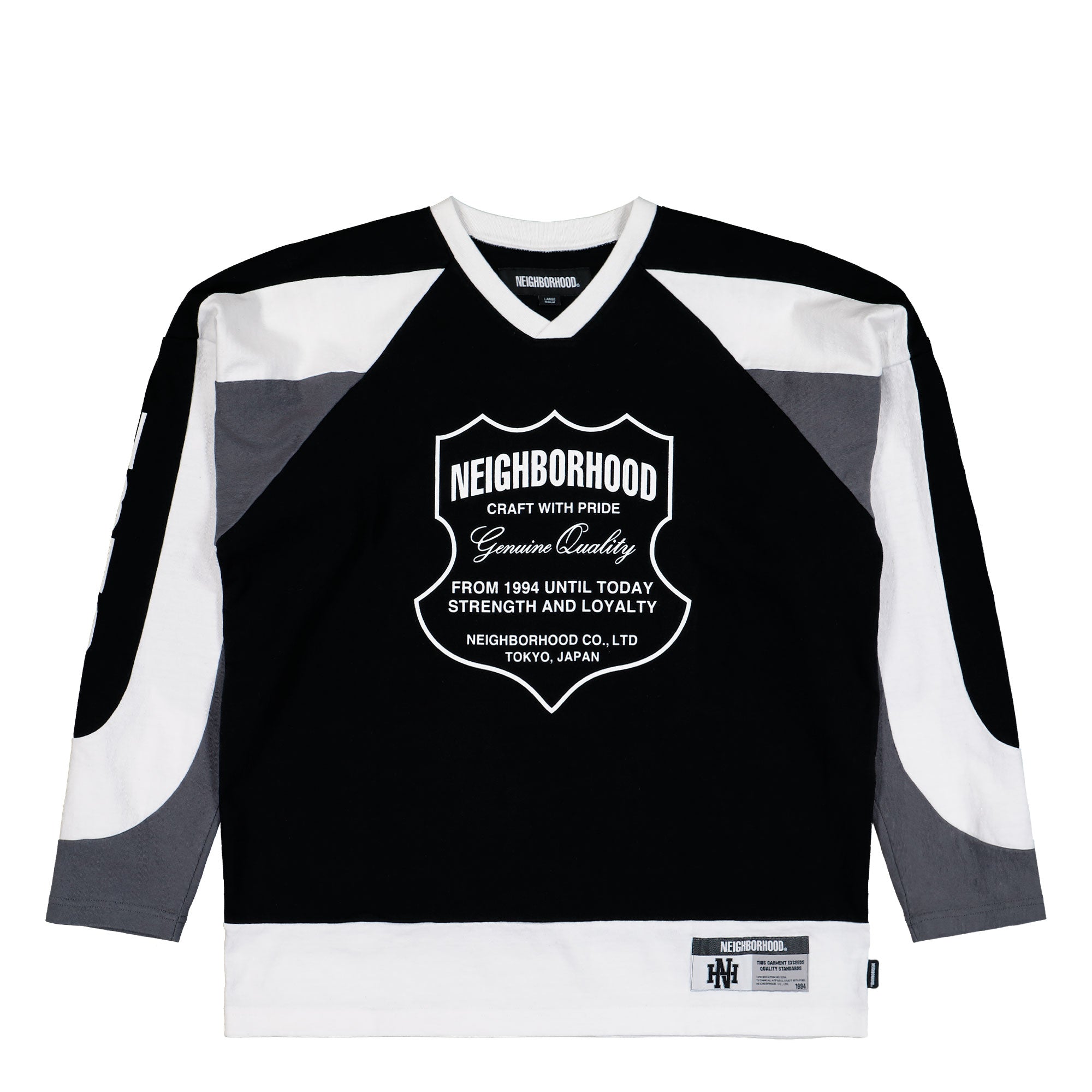 Neighborhood Hockey Shirt LS 252FPNH-CSM14 / Black | OVERKILL