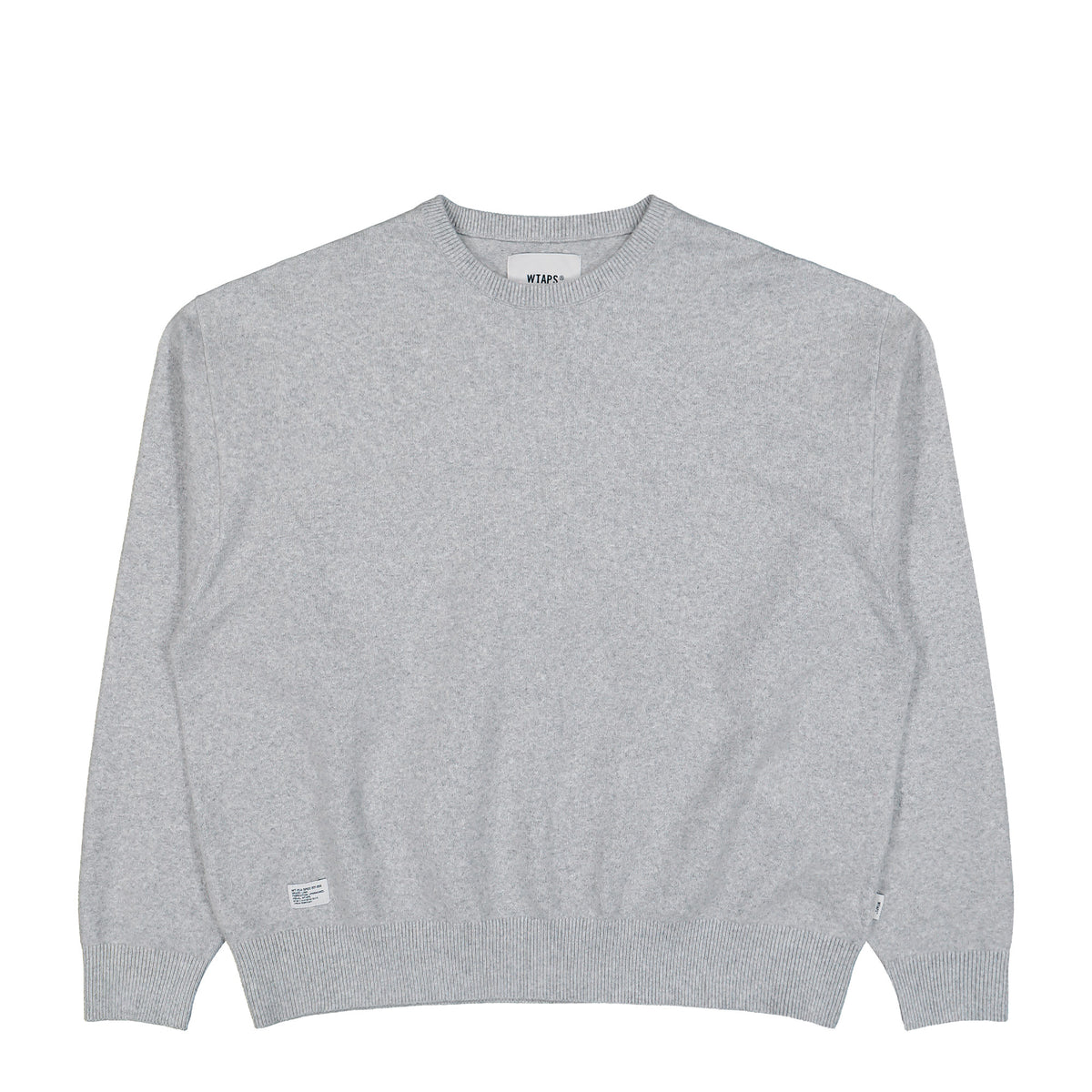 WTAPS Crew Neck / Sweater / NYCO 252FZDT-KNM01 / Ash Gray | OVERKILL