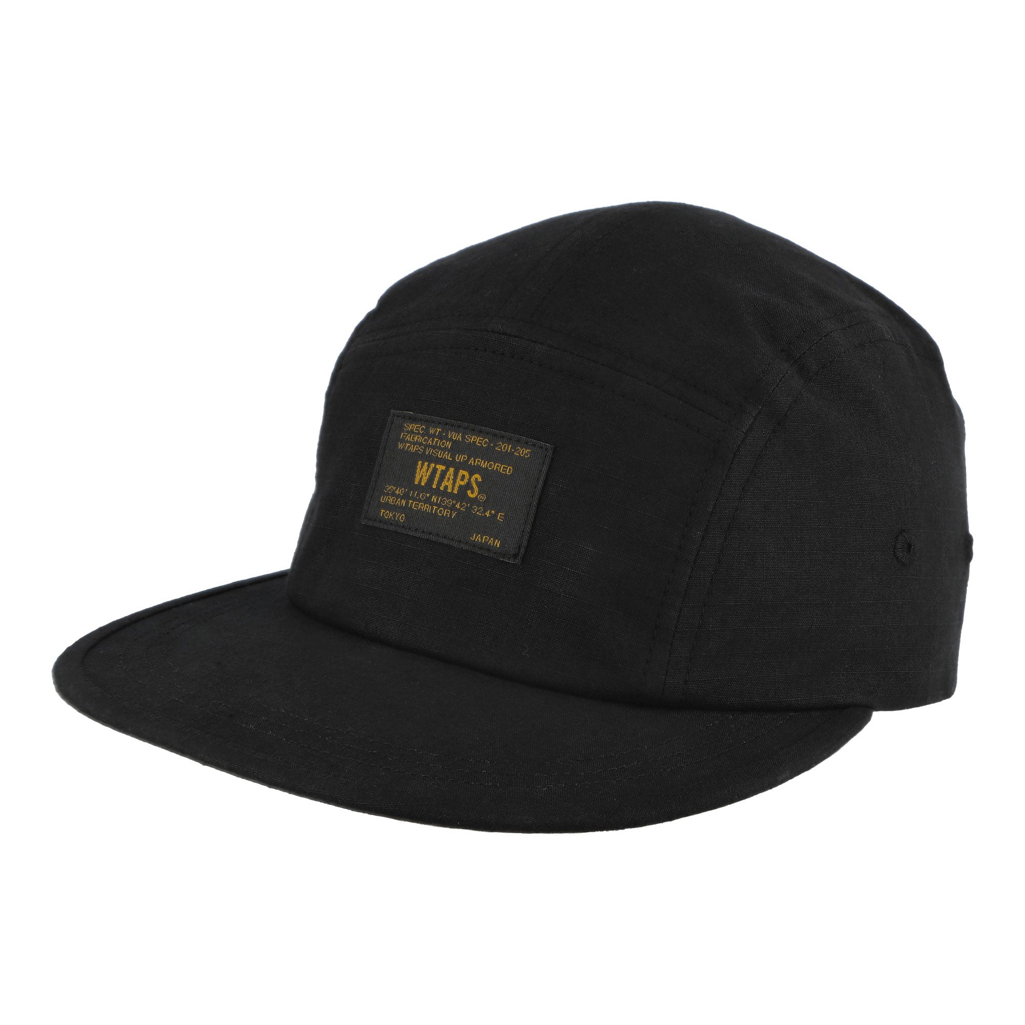 WTAPS T-5 03 / Cap / Cotton.Ripstop Black Caps 252HCDT-HT03 | Overkill