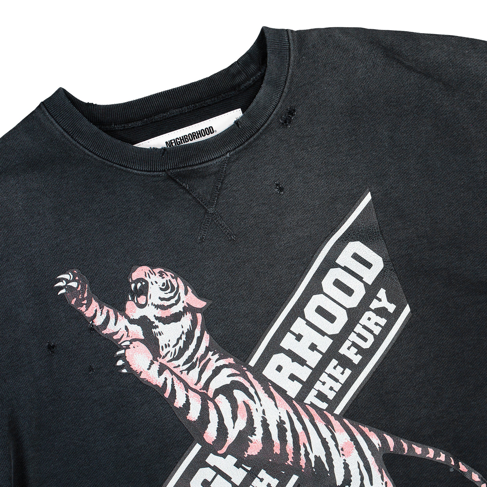 Neighborhood Savage Sweat Shirt LS Black Sweatshirts 252OKNH-CSM01 / Black Detailfoto | Overkill