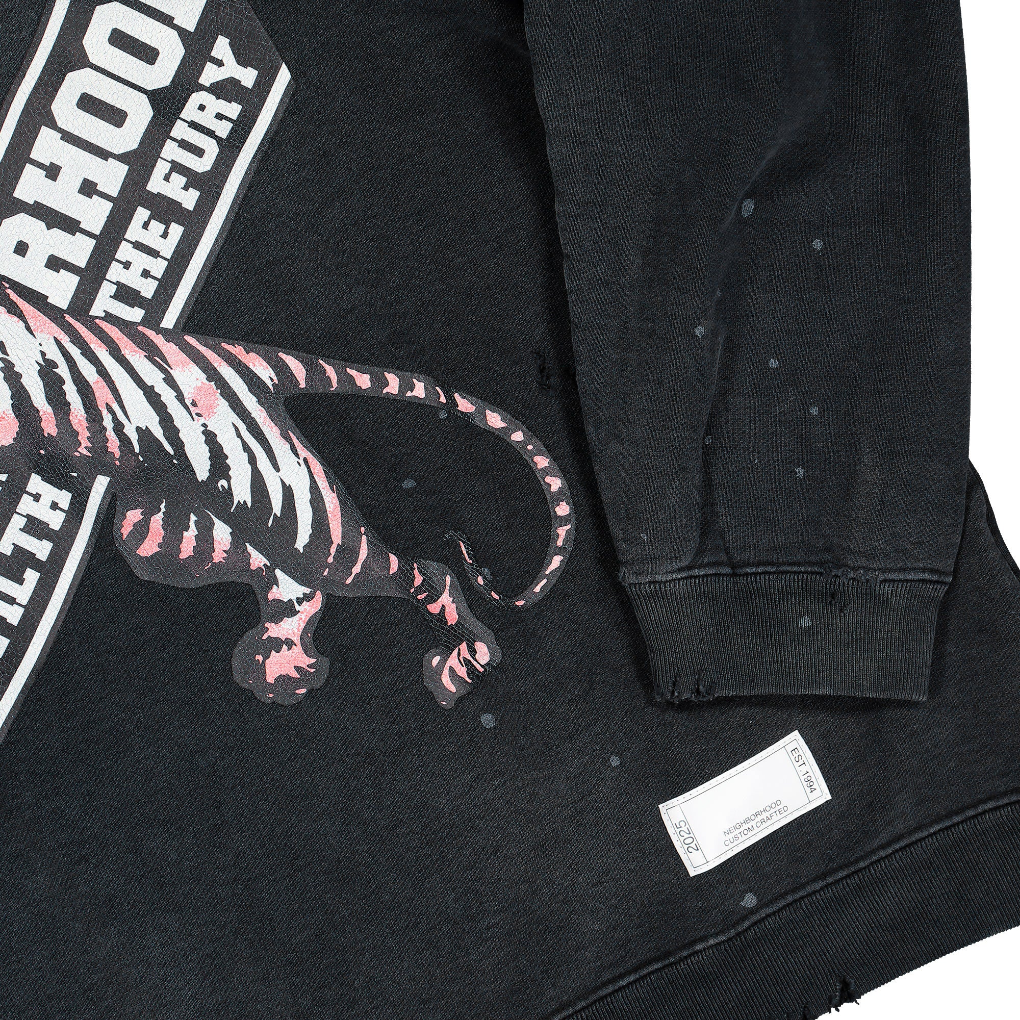 Neighborhood Savage Sweat Shirt LS Black Sweatshirts 252OKNH-CSM01 / Black Detail View 1 | Overkill