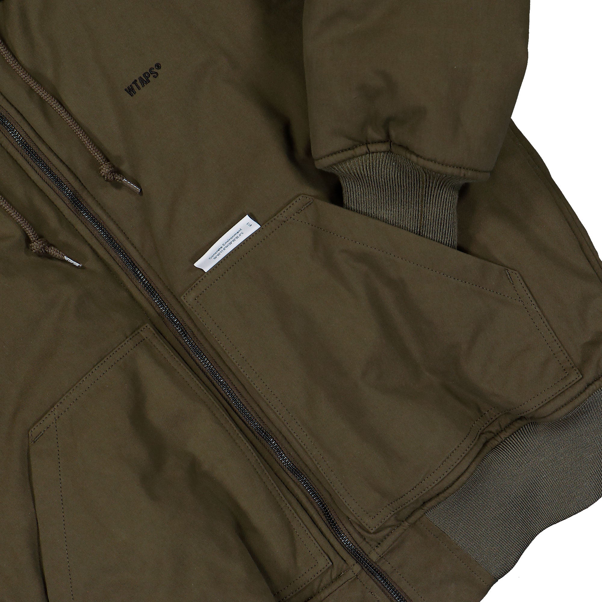 WTAPS Puff D00M / Jackets / Cotton. Weather Brown Jackets 252TQDT-JKM01 Detail View 1 | Overkill