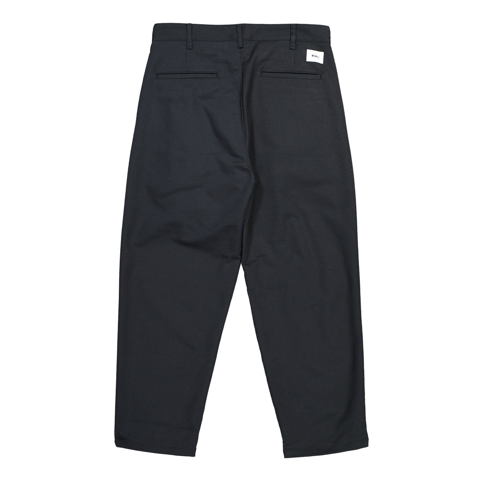 WTAPS TRDT1804 / Trousers / Poly. Twill Black Casual Pants 252TQDT-PTM04 / Black Close-up | Overkill