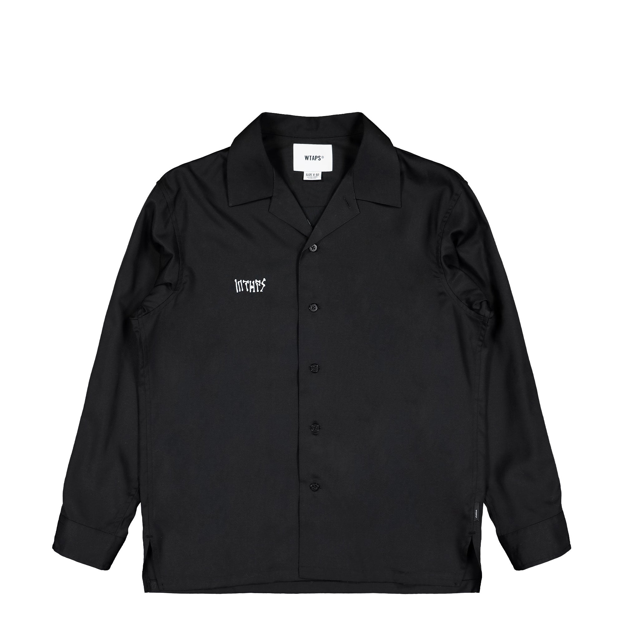 WTAPS EW / LS / CTLY. Twill Black Shirts 252TQDT-SHM06 / Black | Overkill