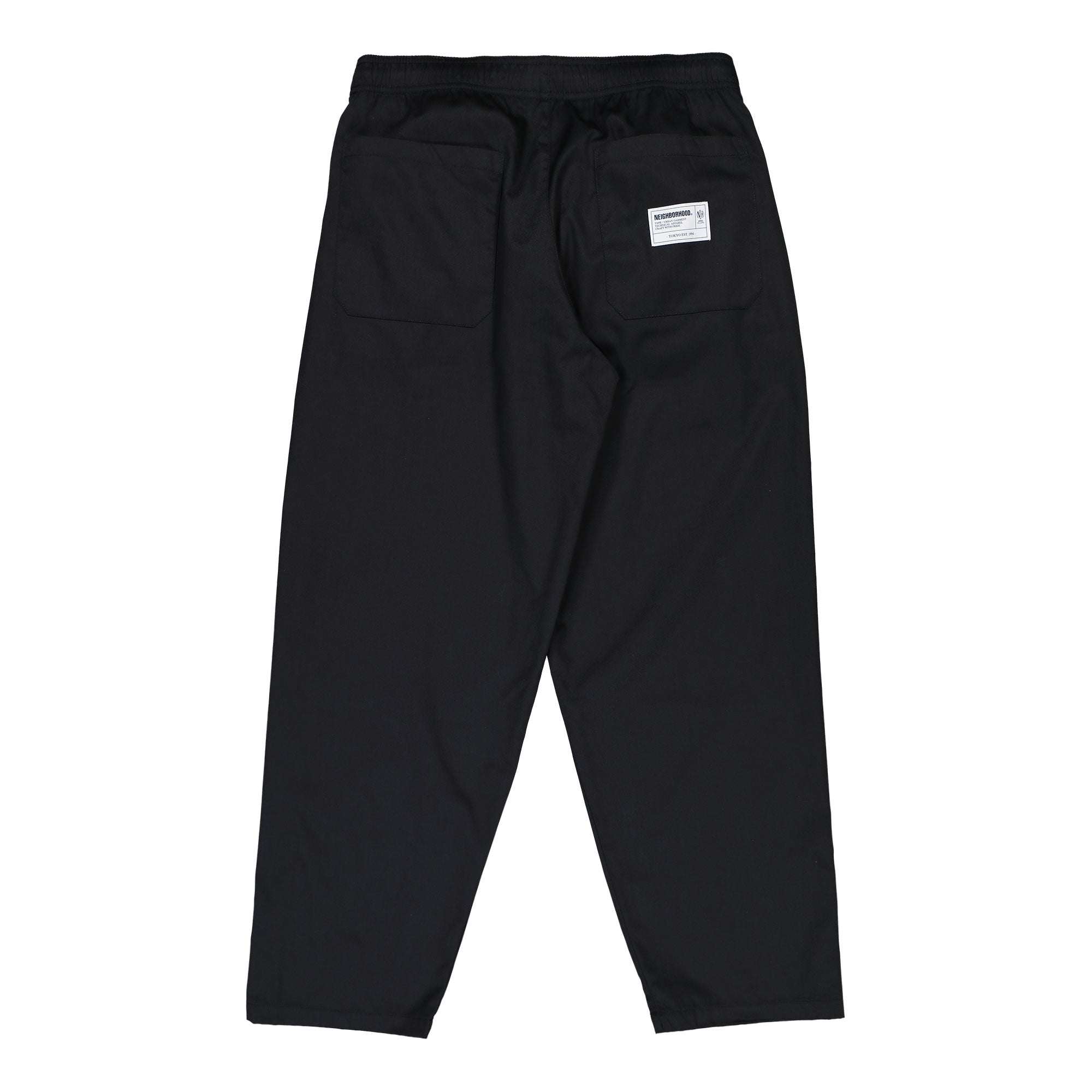 Neighborhood Easy Pants Black Casual Pants 252TWNH-PTM01 / Black Close-up | Overkill