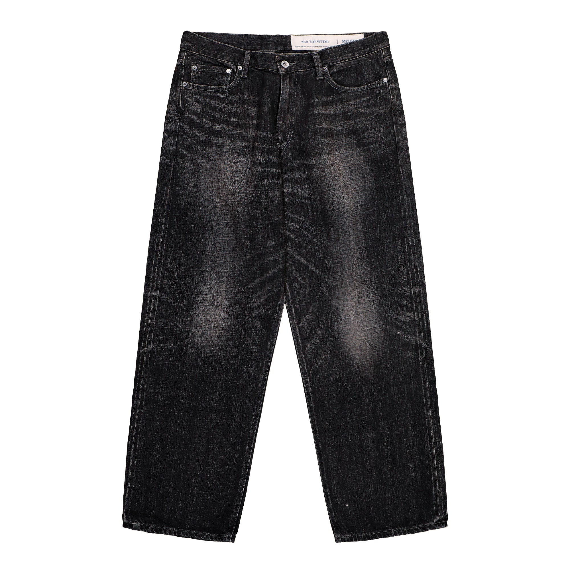 Neighborhood Washed Denim DP Wide Pants Black Jeans 252XBNH-PTM04 | Overkill