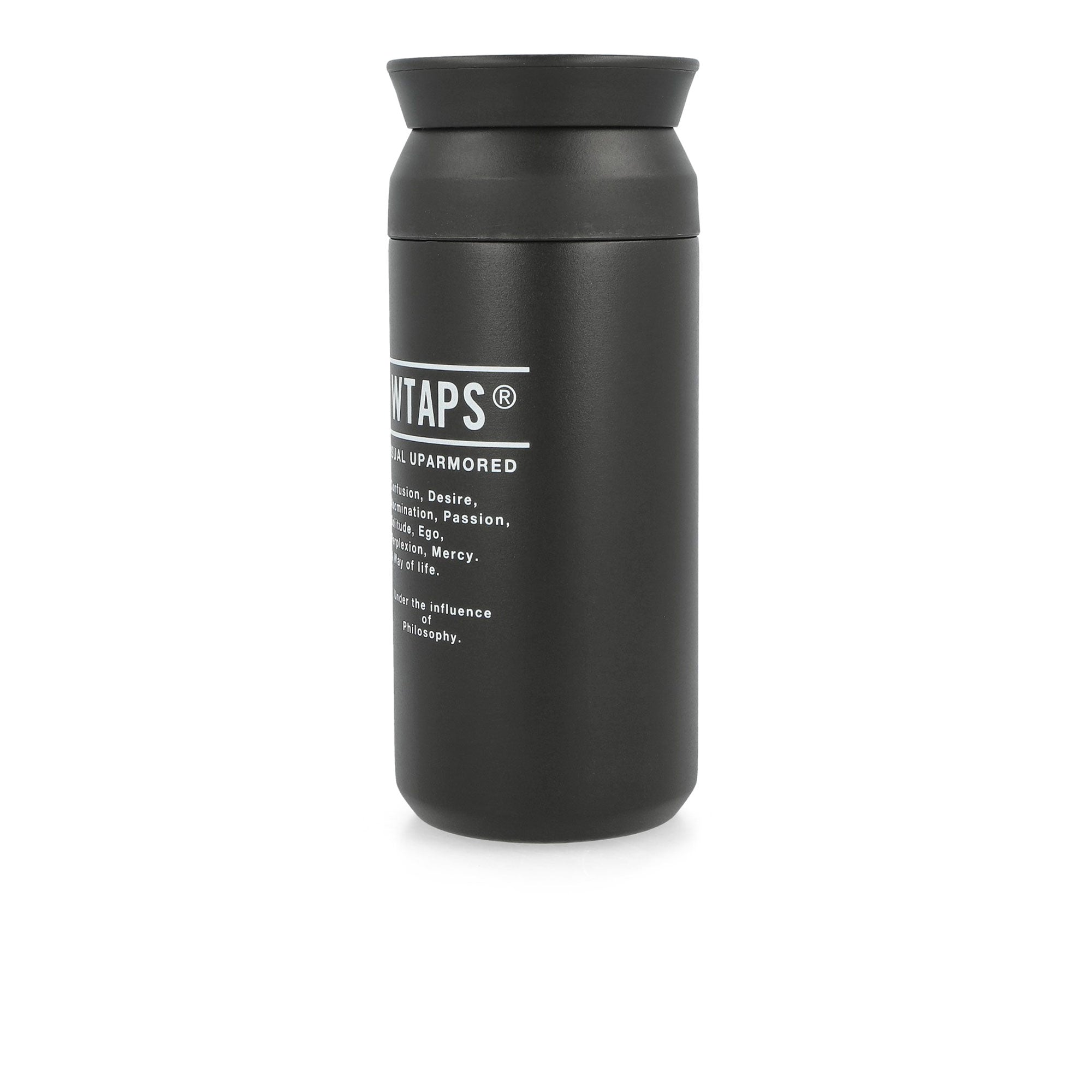 WTAPS H2O 350ML / Water Bottle / Steel Black Mugs & Bottles 252XKXKD-AC01 / Black Close-up | Overkill