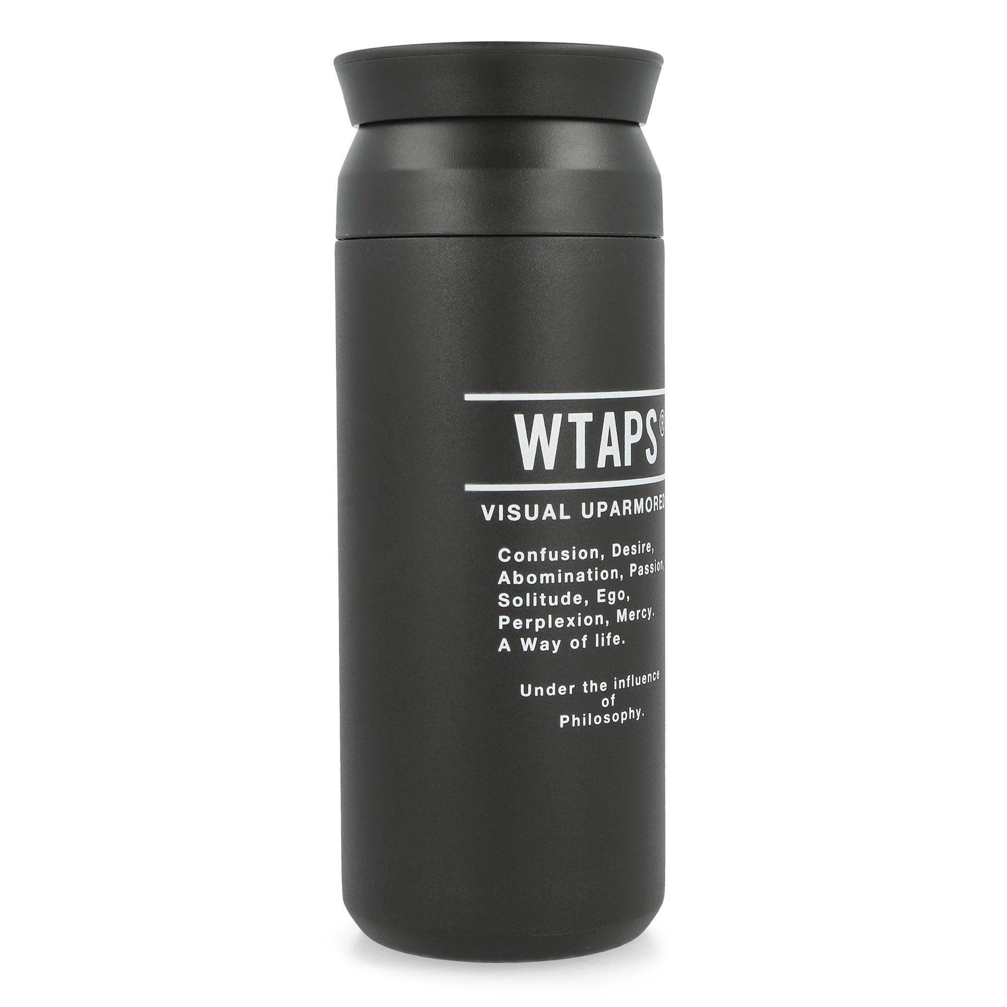 WTAPS H2O 500ML / Water Bottle / Steel Black Mugs & Bottles 252XKXKD-AC02 / Black Detail View 1 | Overkill