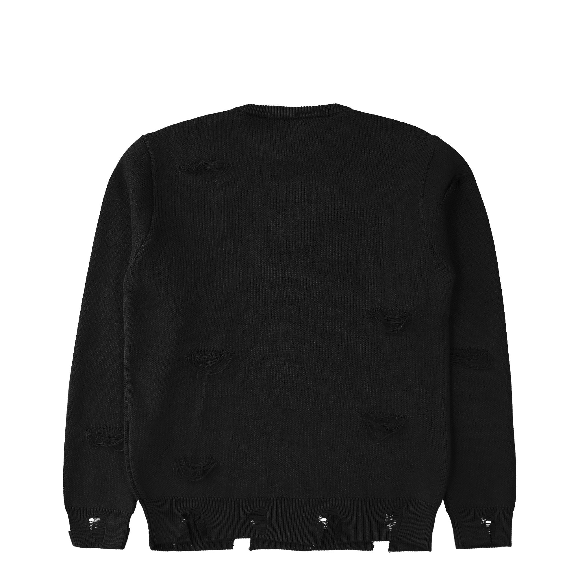 Alpha Industries Distressed Logo Sweatshirt Black Sweatshirt 258400-03 Close-up | Overkill