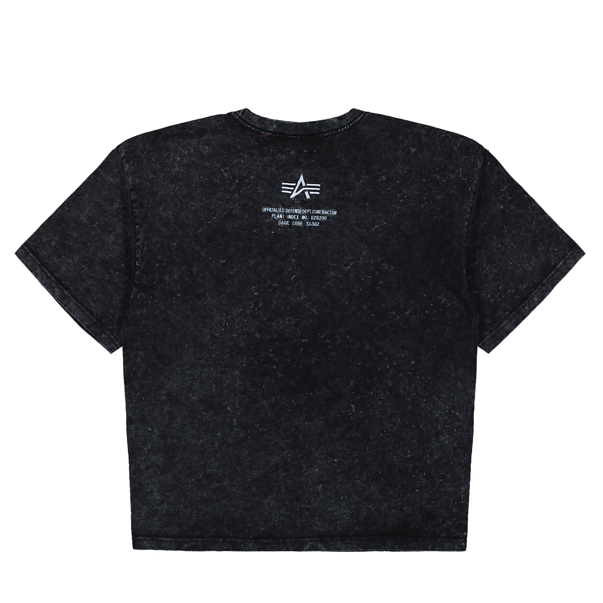 Alpha Industries Acid Logo T-Shirt Black T-Shirt 258519-03 Close-up | Overkill
