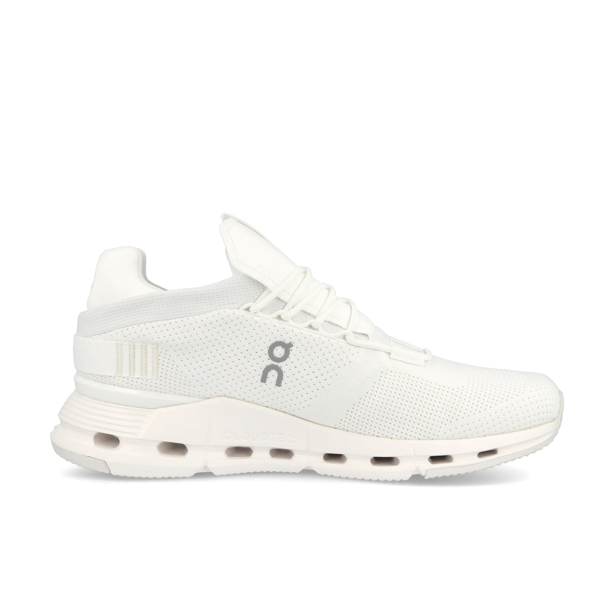 On W Cloudnova Undyed-White-White Sneakers Silhouette | Overkill