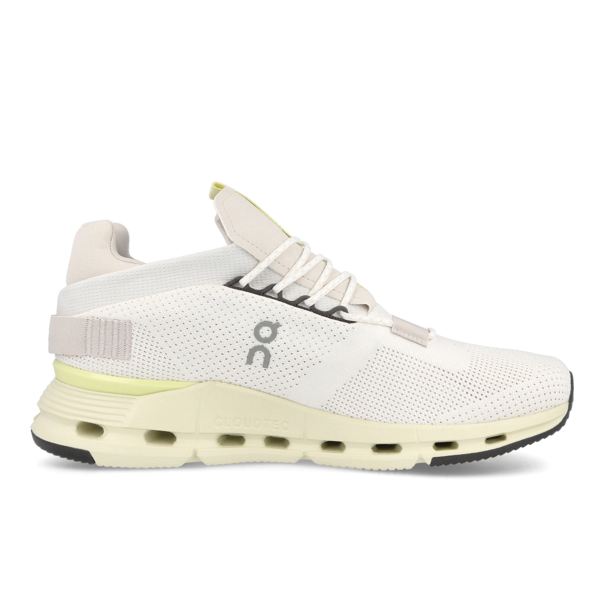 On Cloudnova Undyed-White-Seedling Low Top Sneakers Silhouette | Overkill